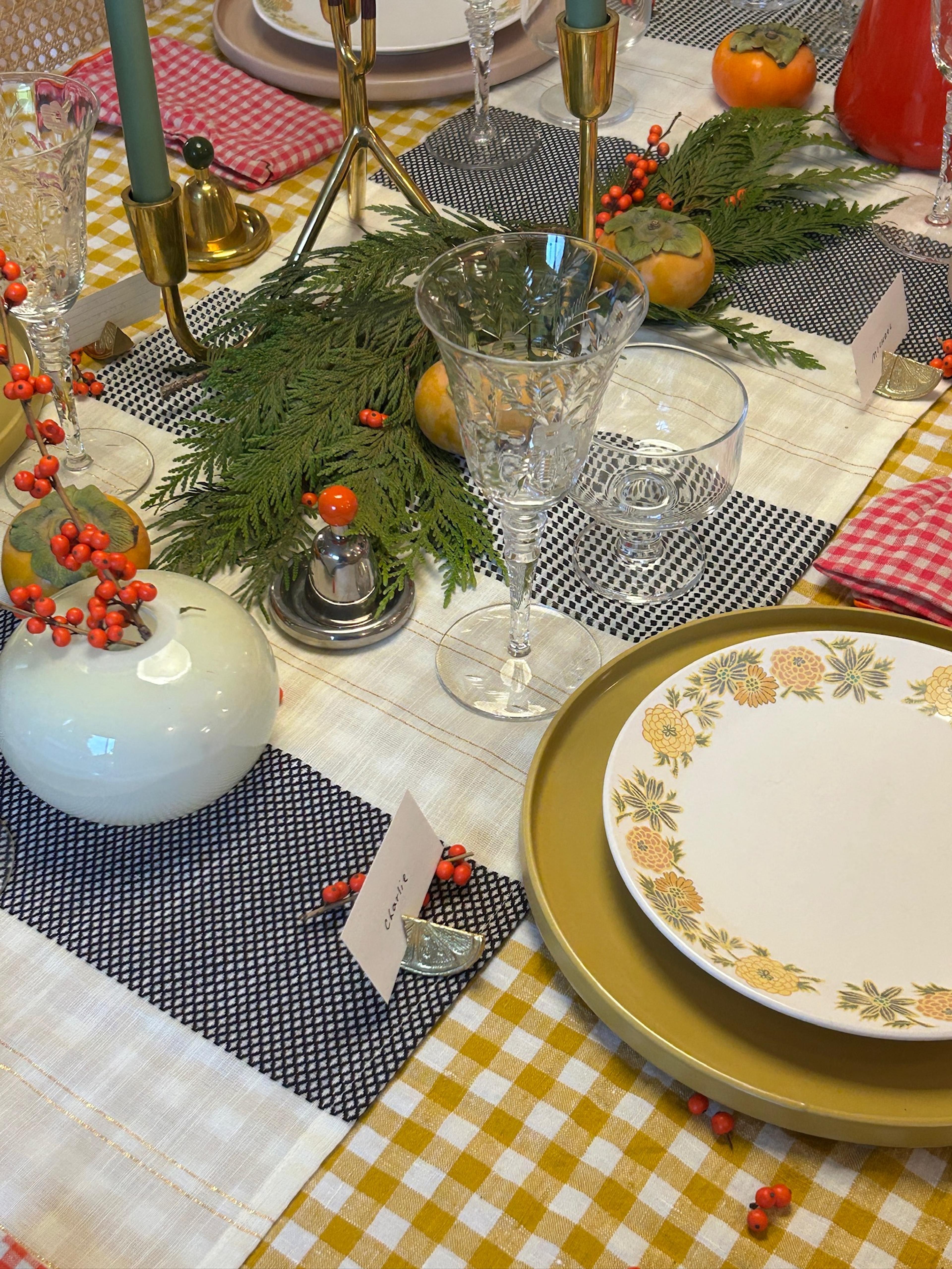 Holiday table.