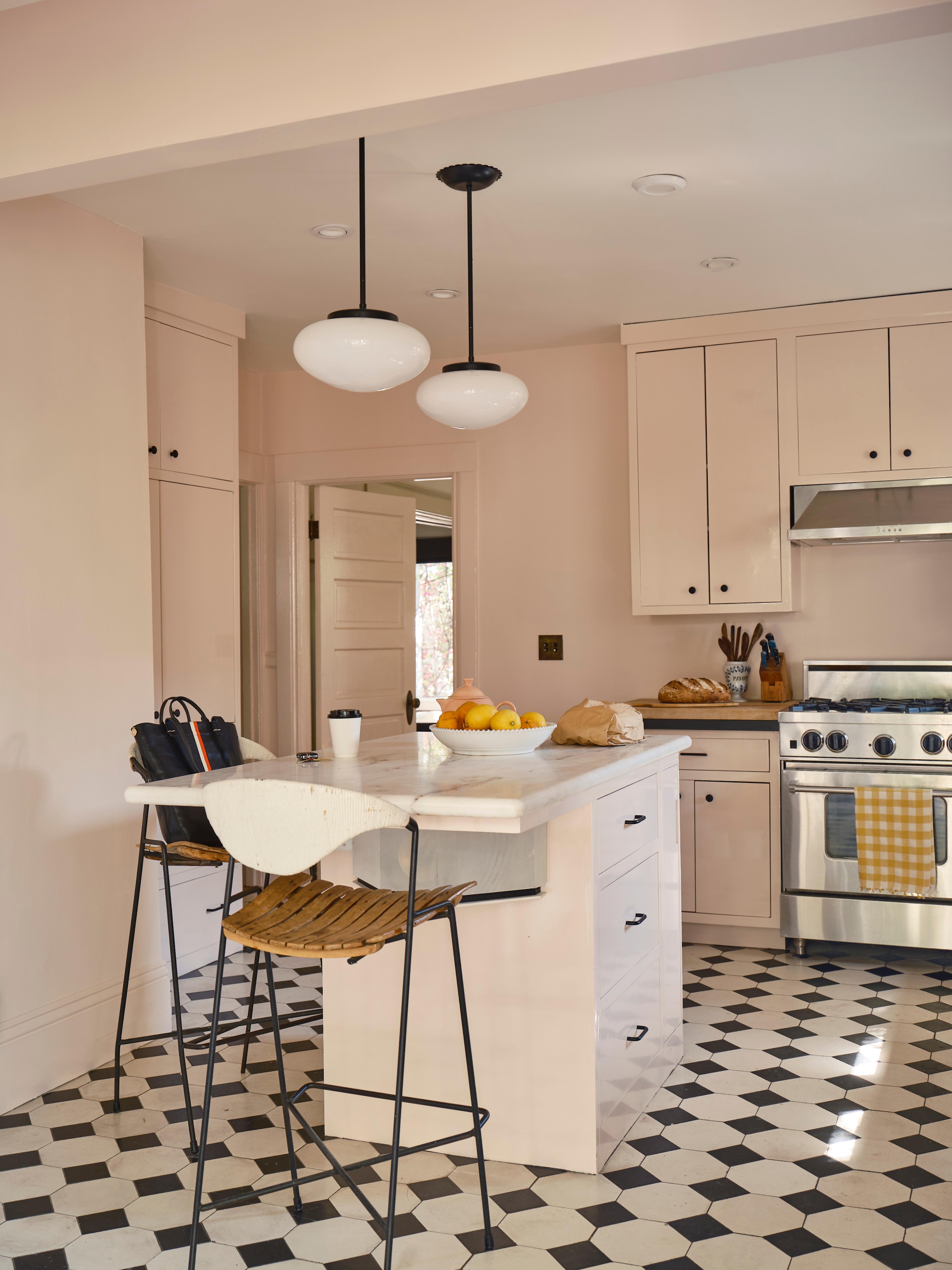 Pink kitchen.