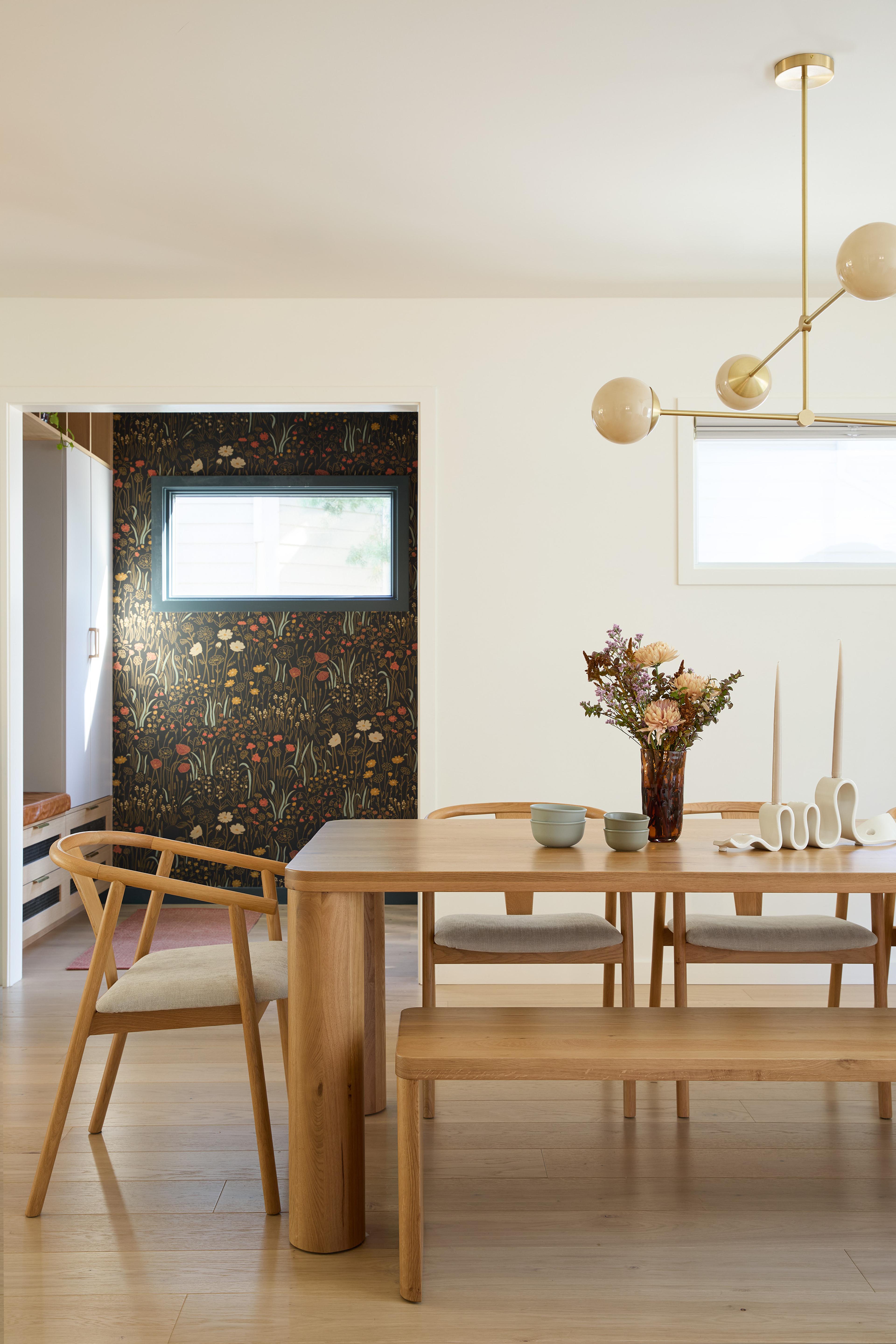 Minimalist dining room.