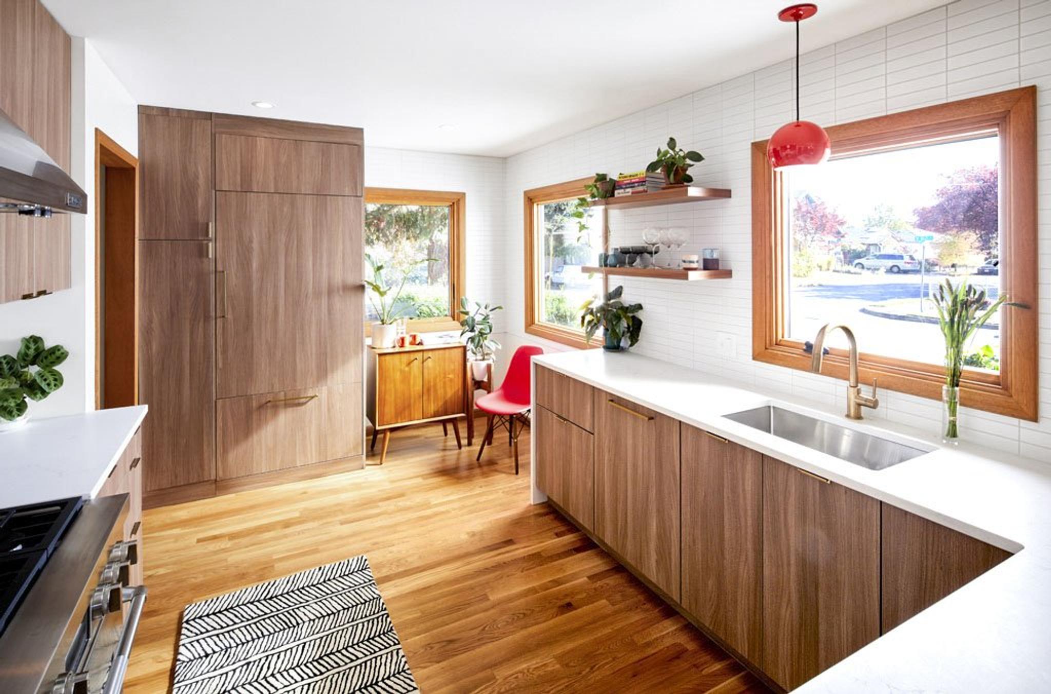 kitchen with a sink and cabinet