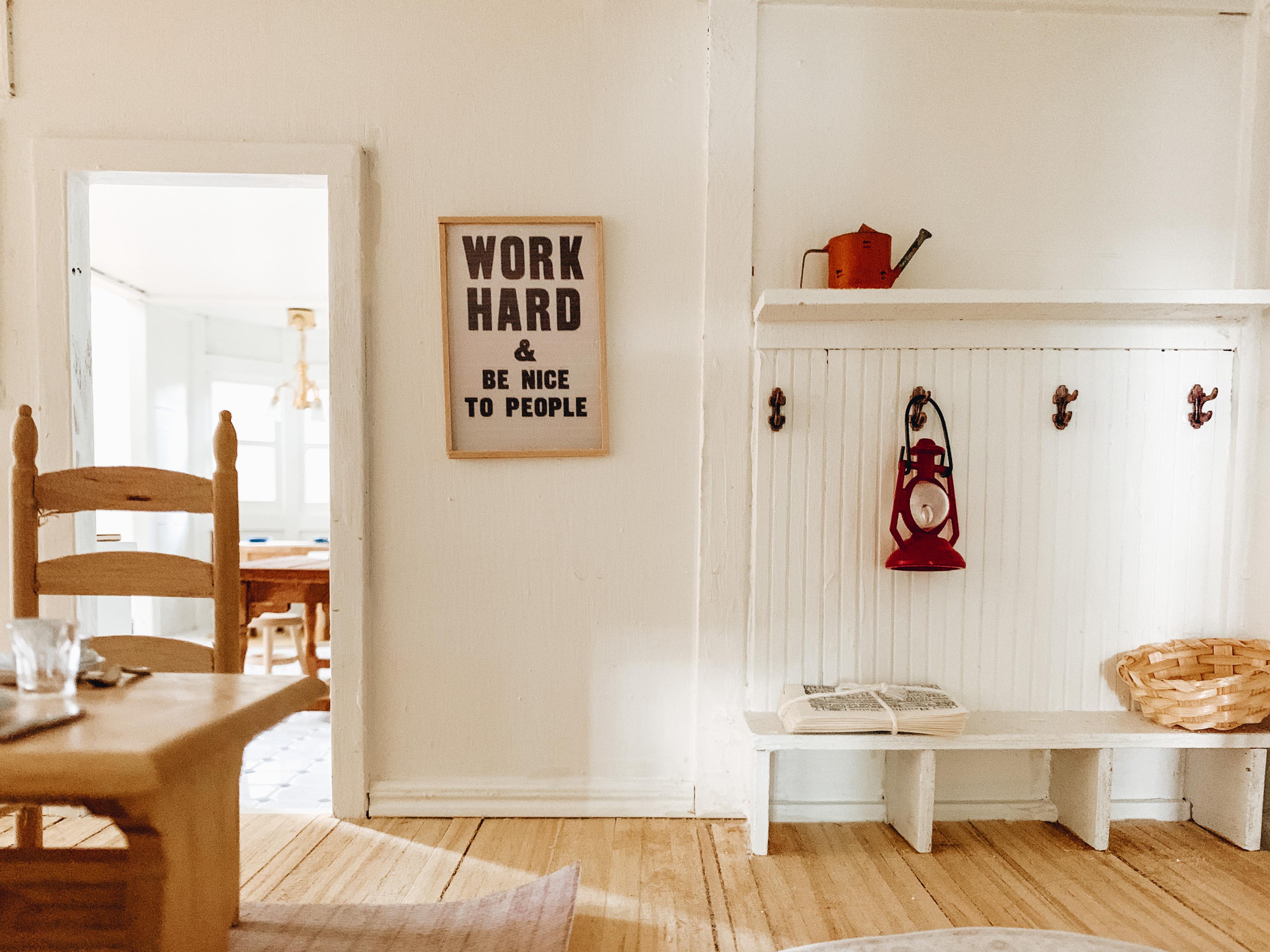 Kitchen in dollhouse.