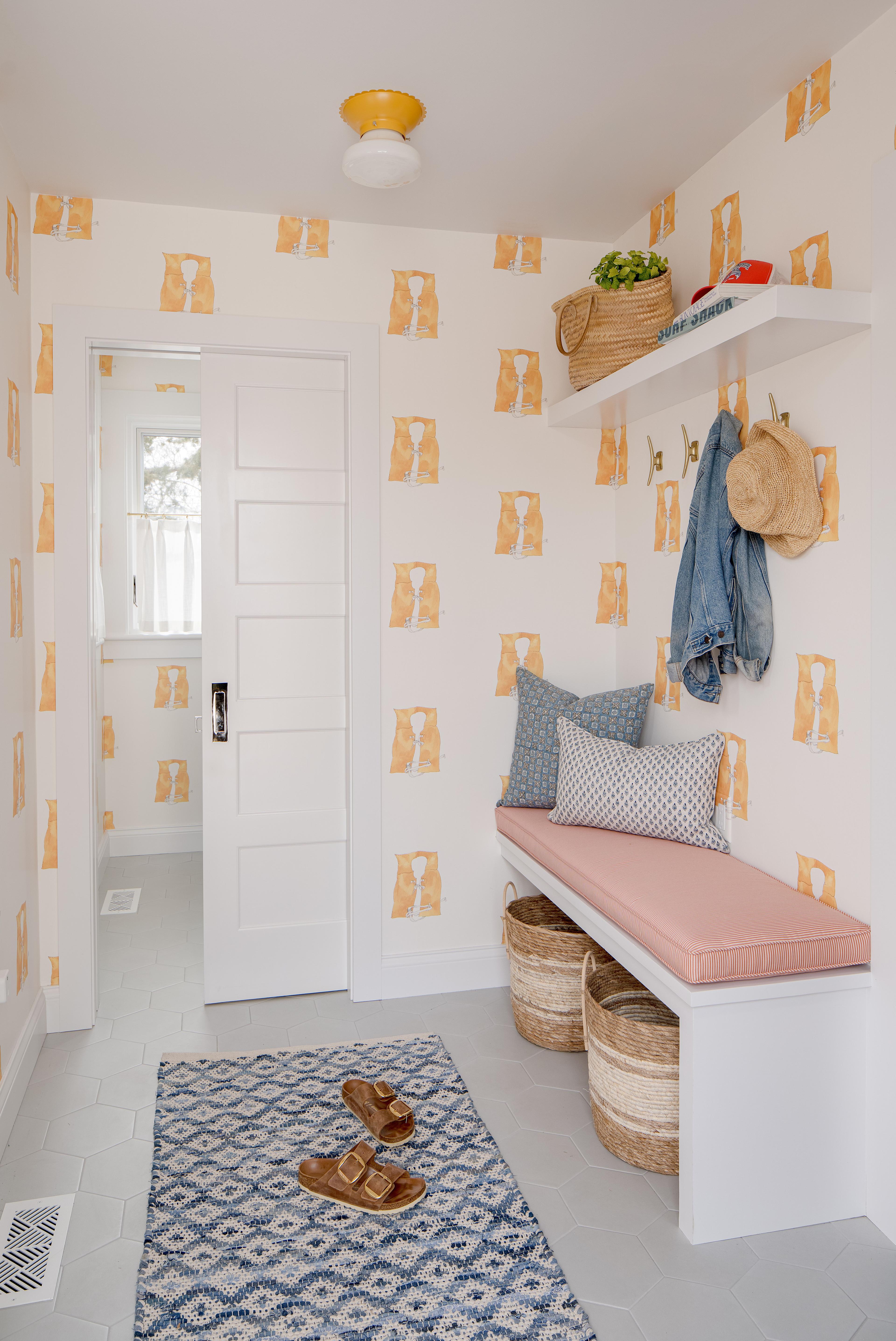 Colorful entryway. 