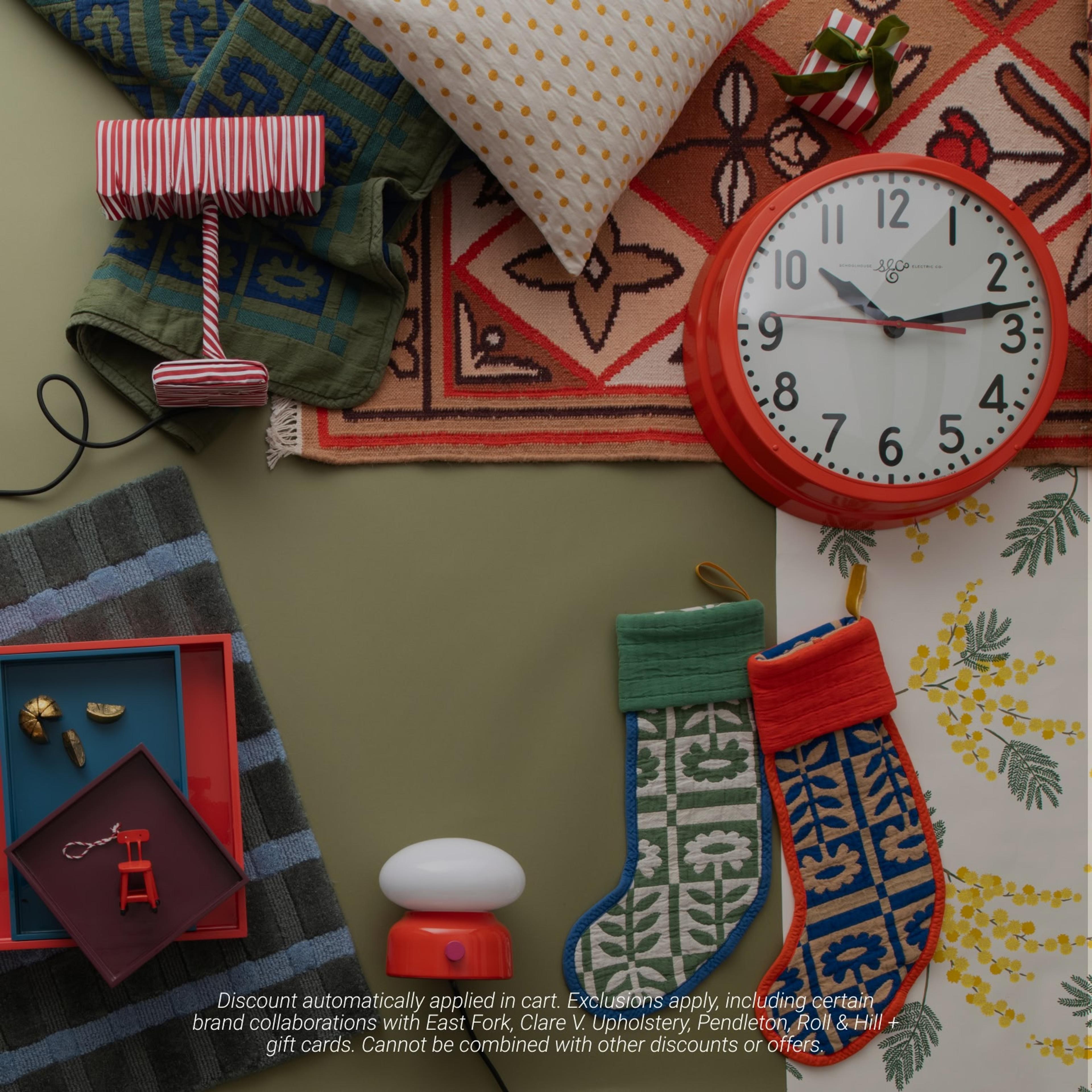 Cheerful home decorated for the holidays