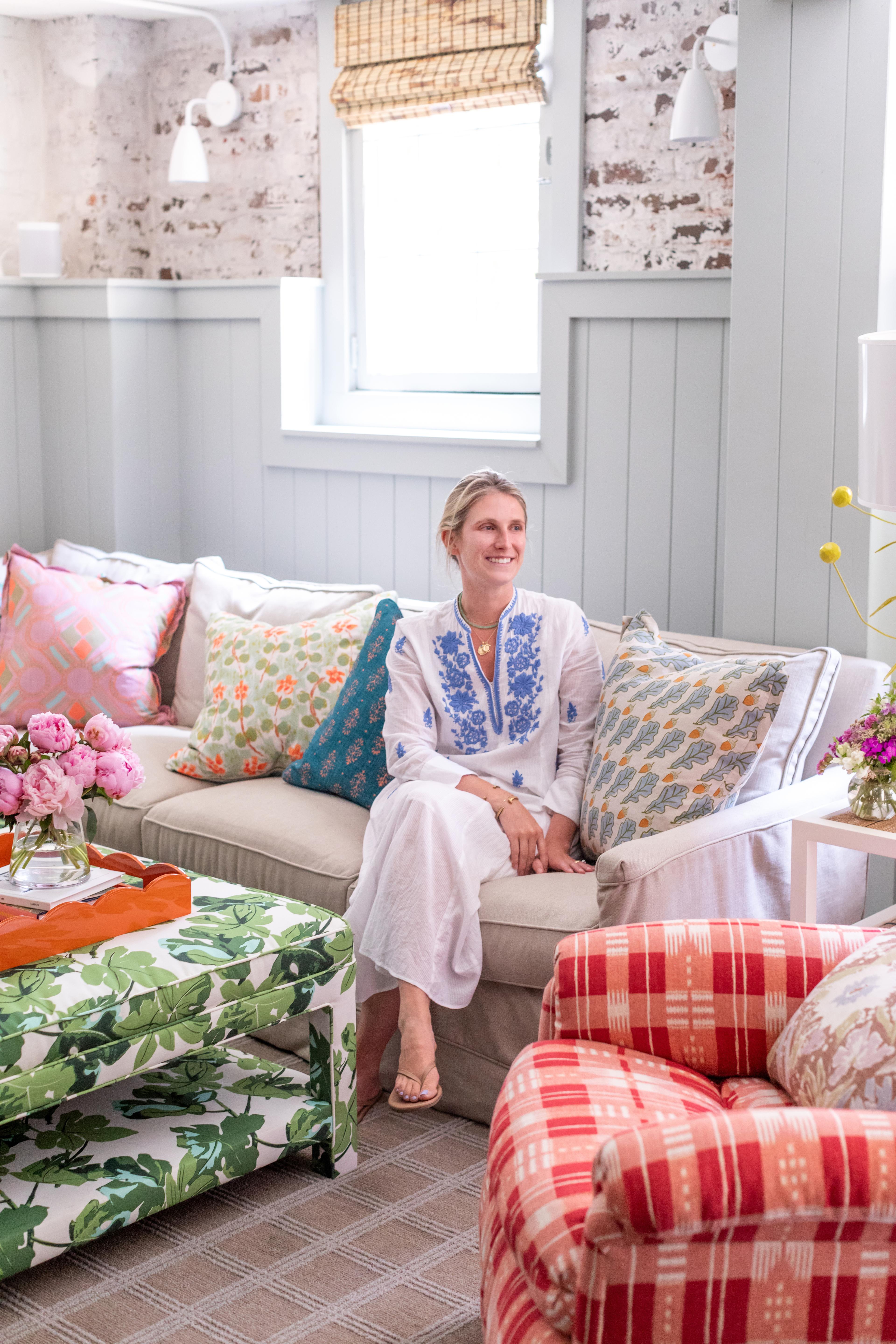 Woman posing and smiling.