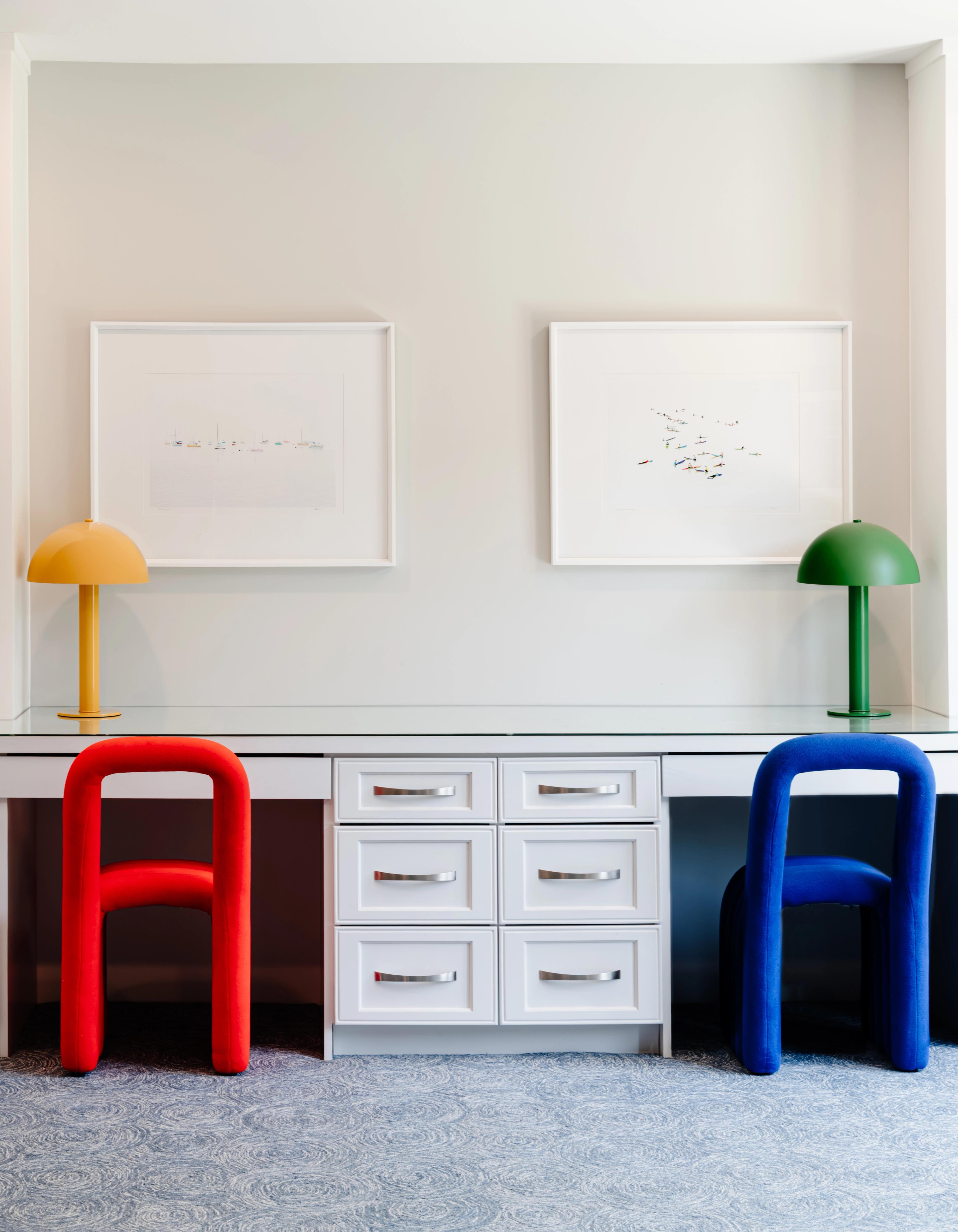 Colorful kid's desk.