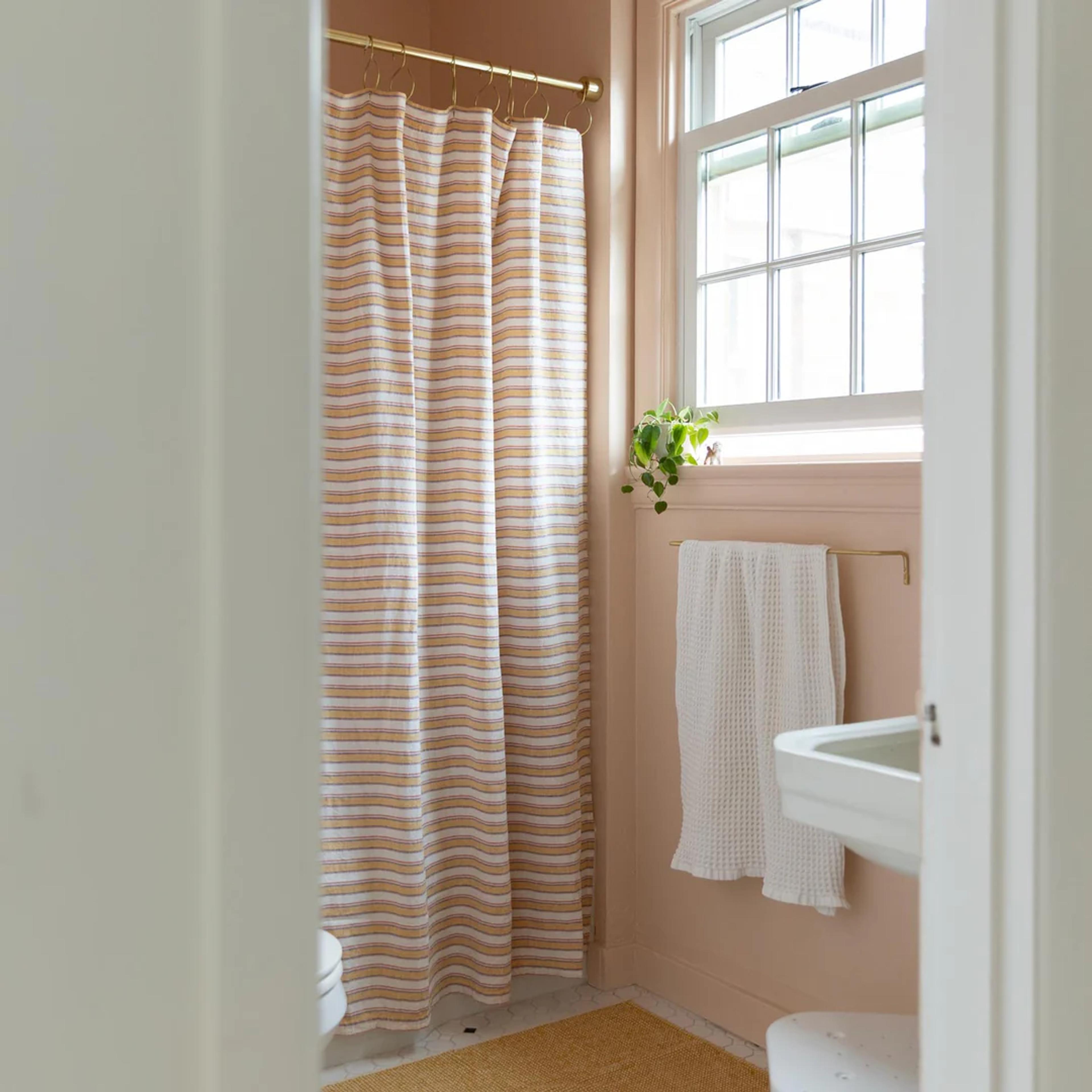 Pink bathroom.
