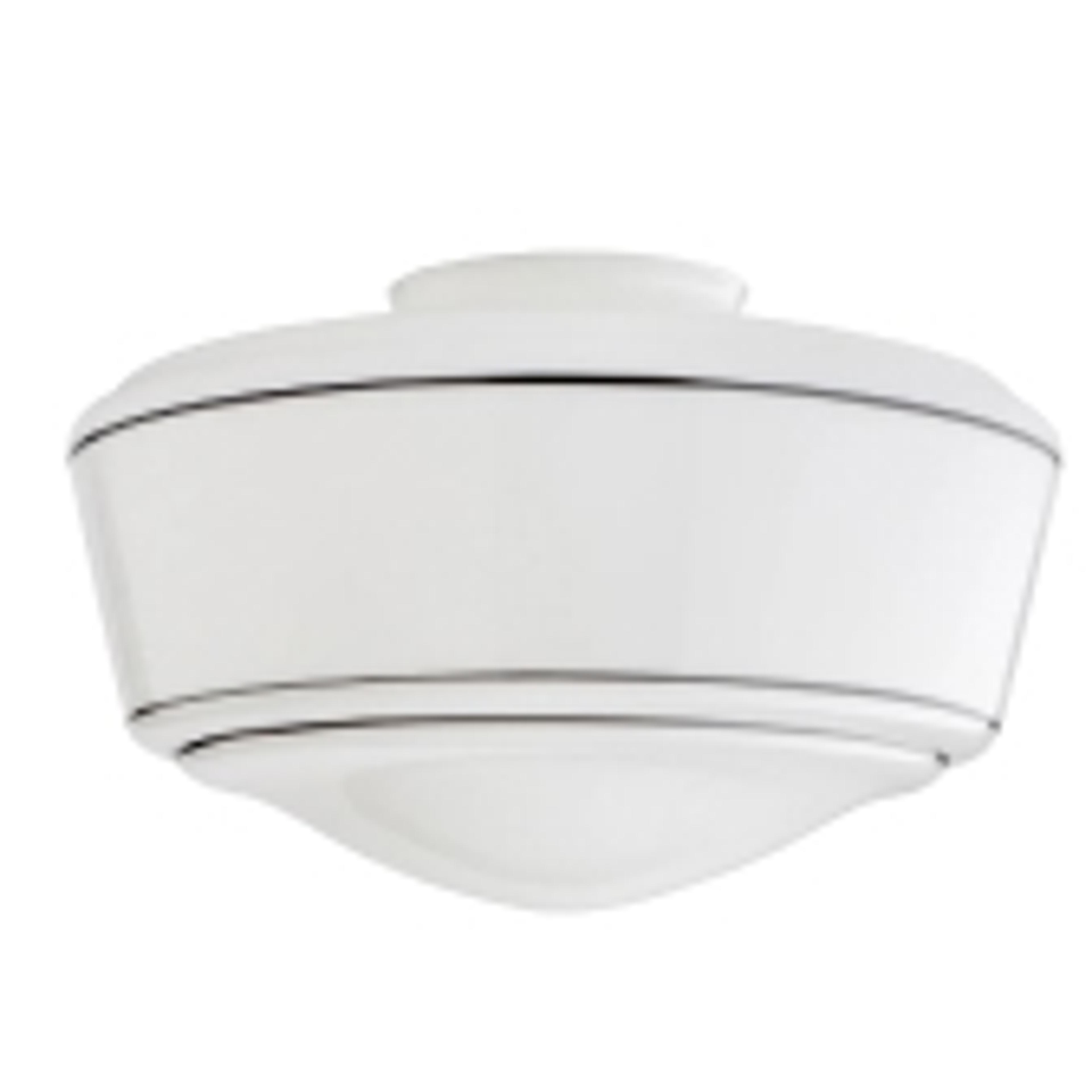 Swatch for 14" Traditional Schoolhouse Shade - Black Pinstripe