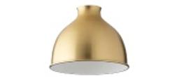 Swatch for Metal Bell Shade - Natural Brass
