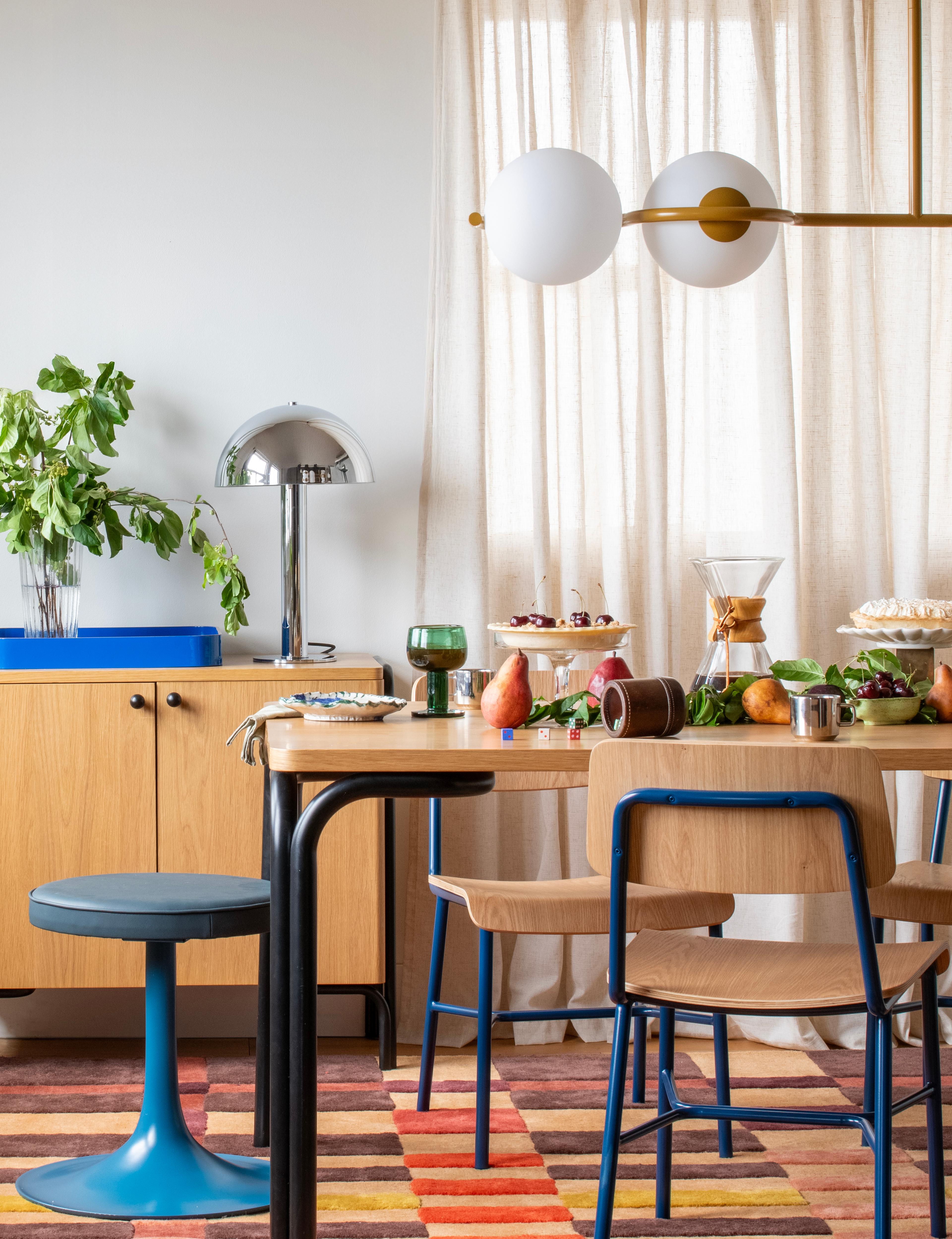 Modern dining table. 