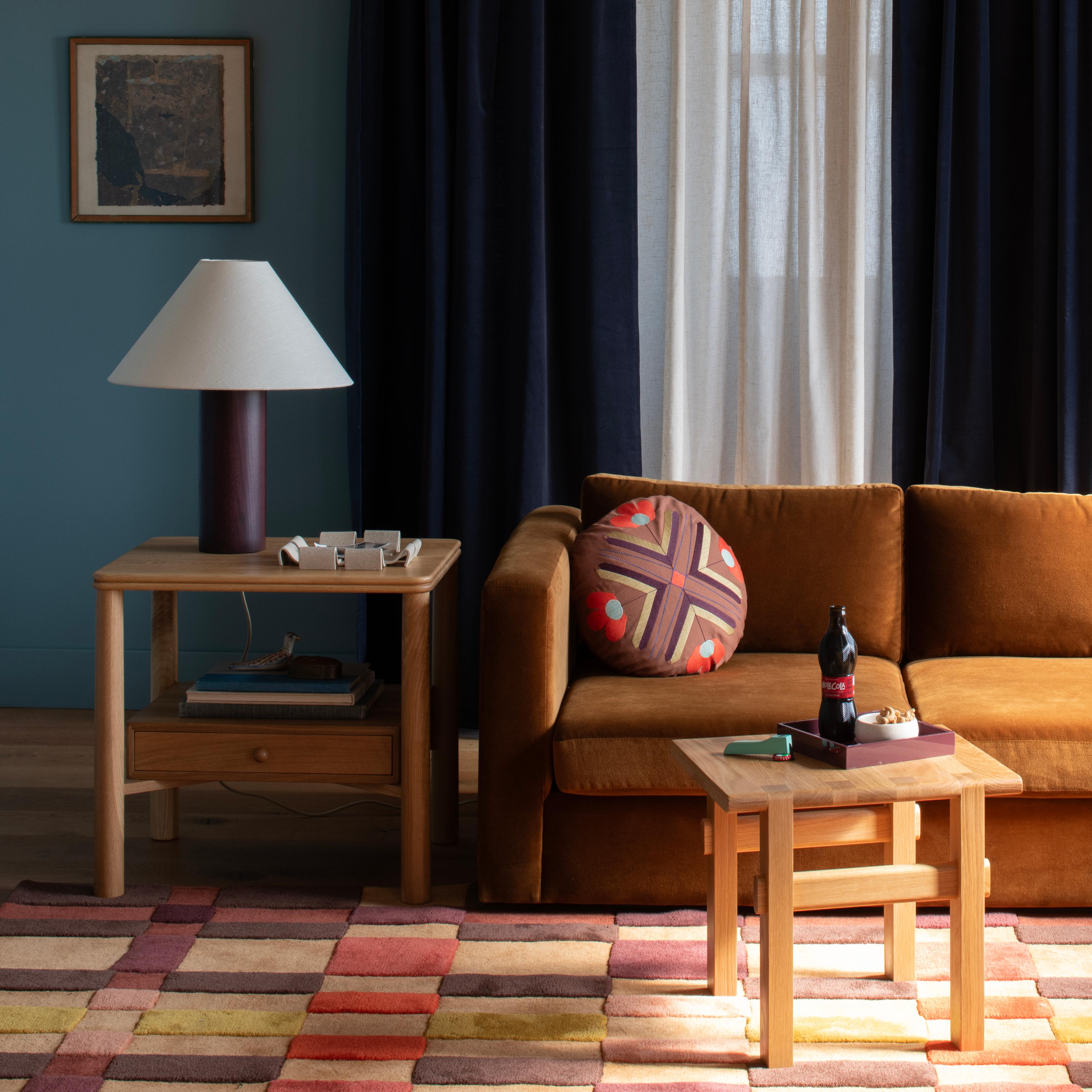 Moody living room.