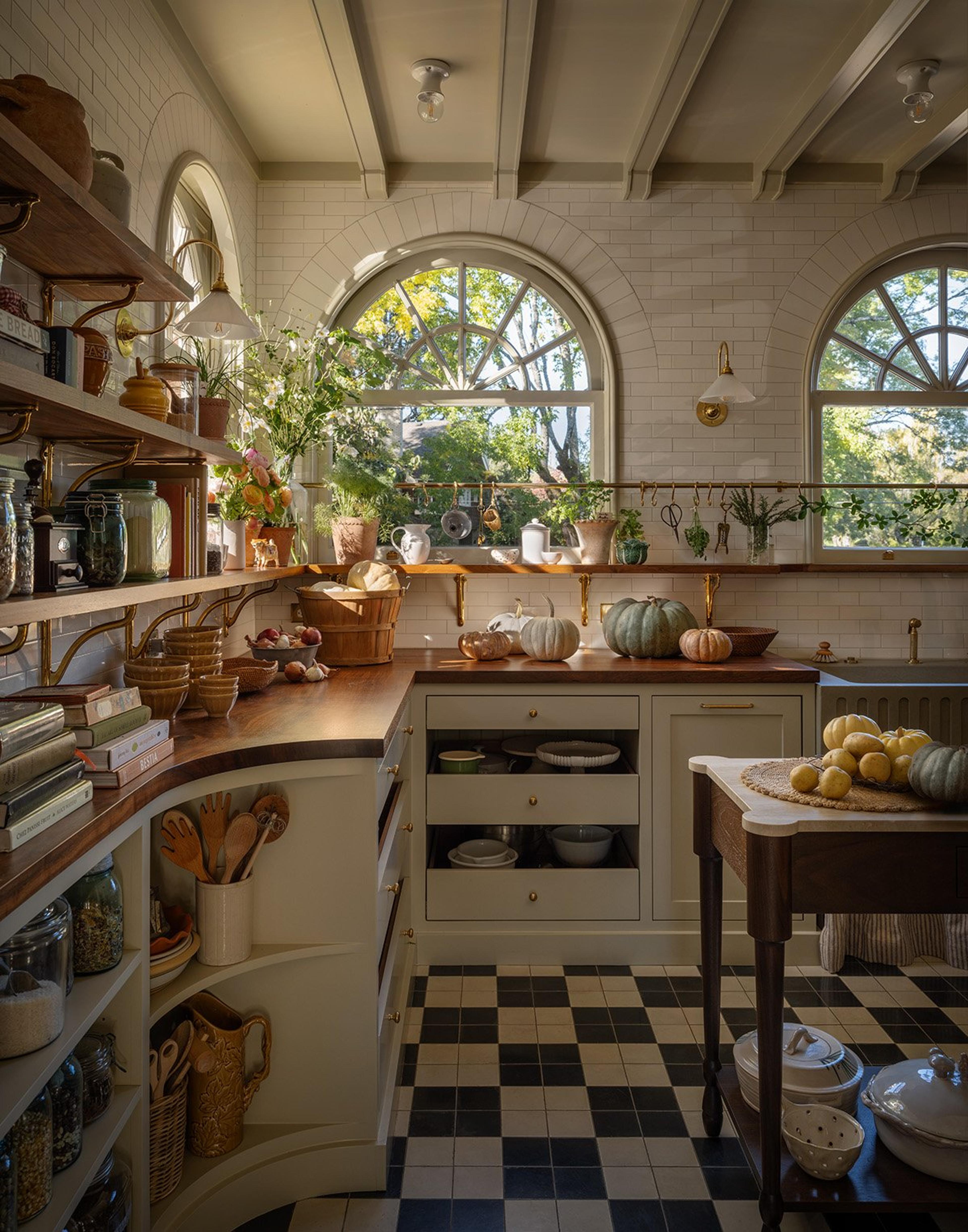 Traditional kitchen.