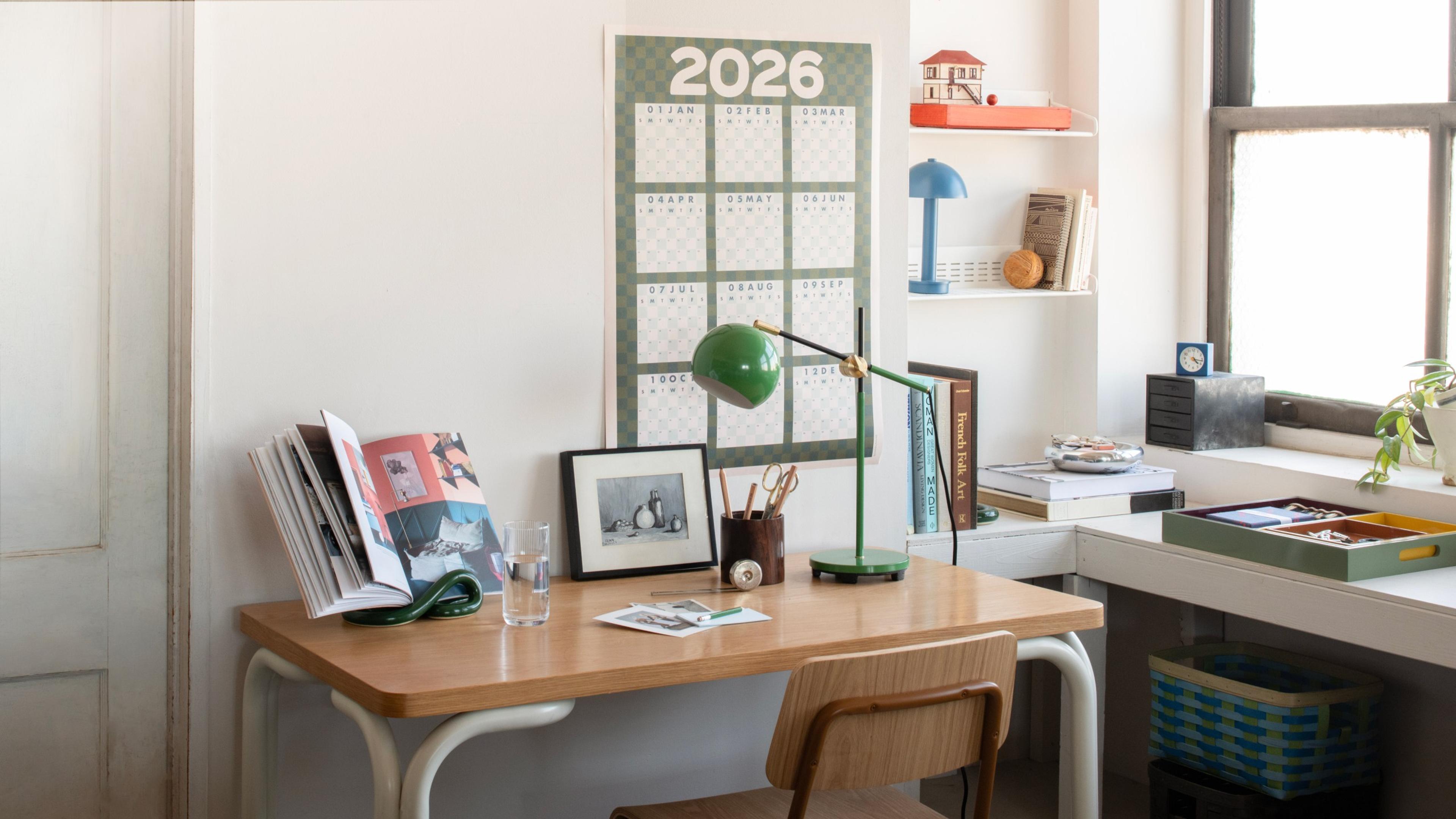 Desk and Calendar