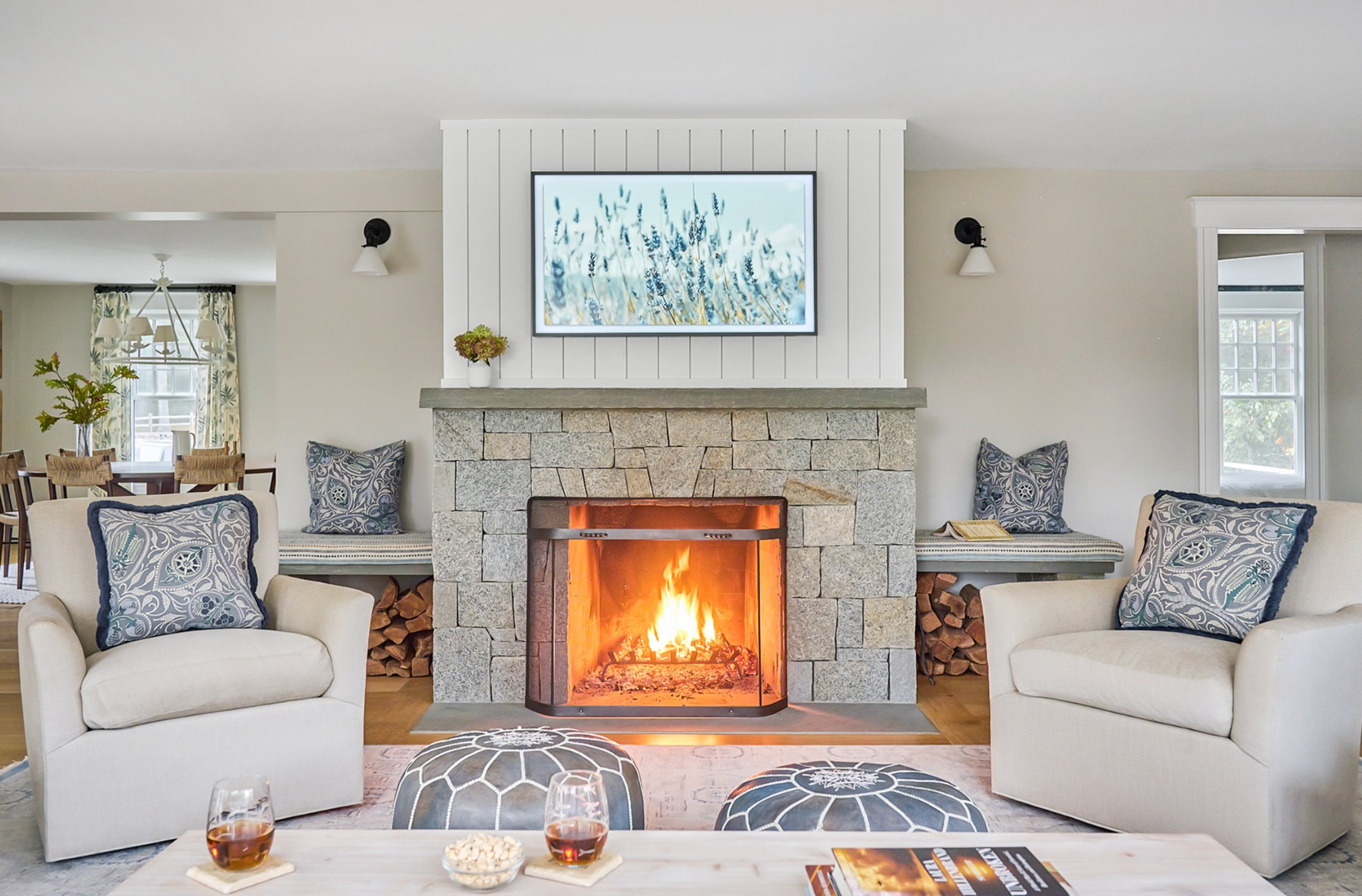 Farmhouse living room.