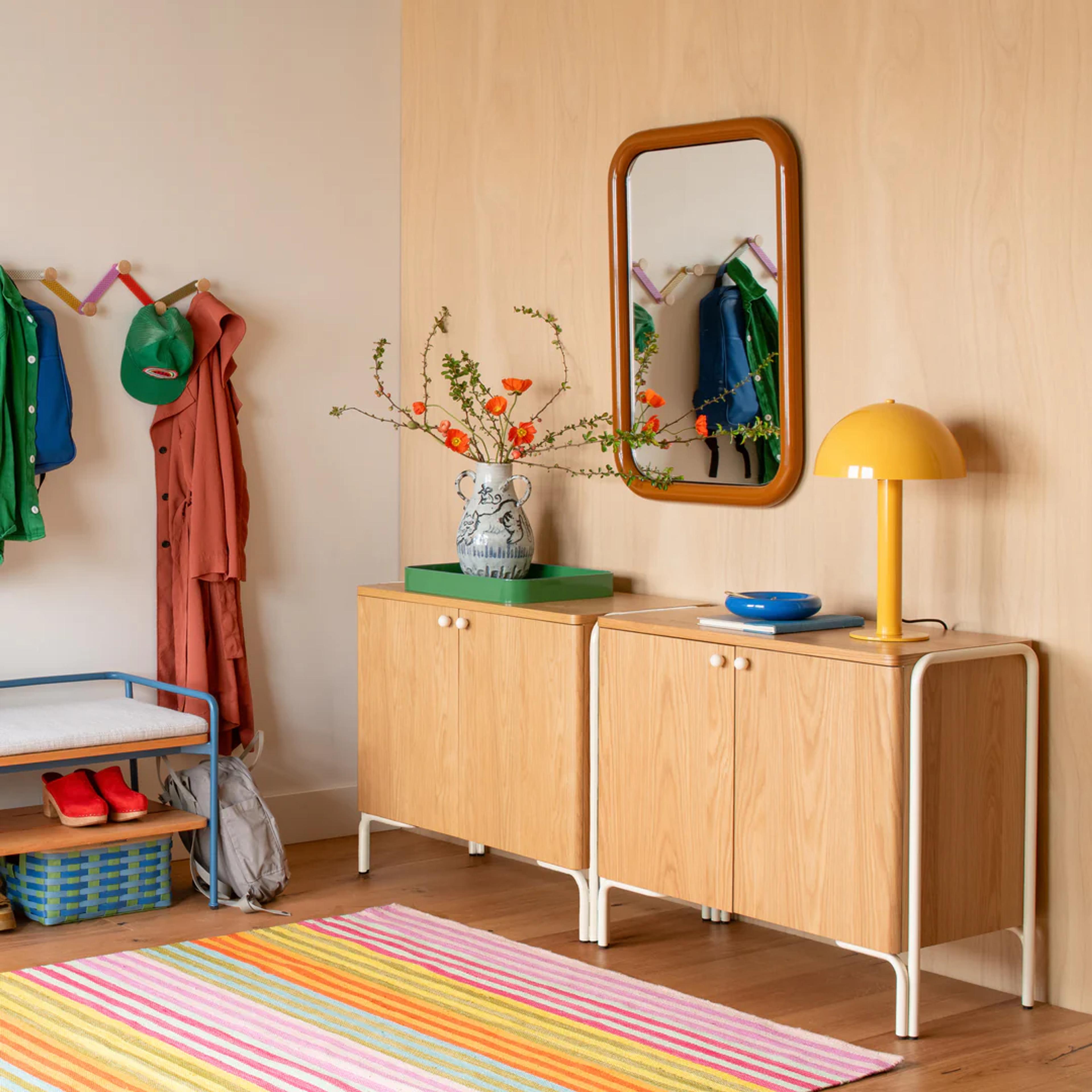 Bright and fun entryway.