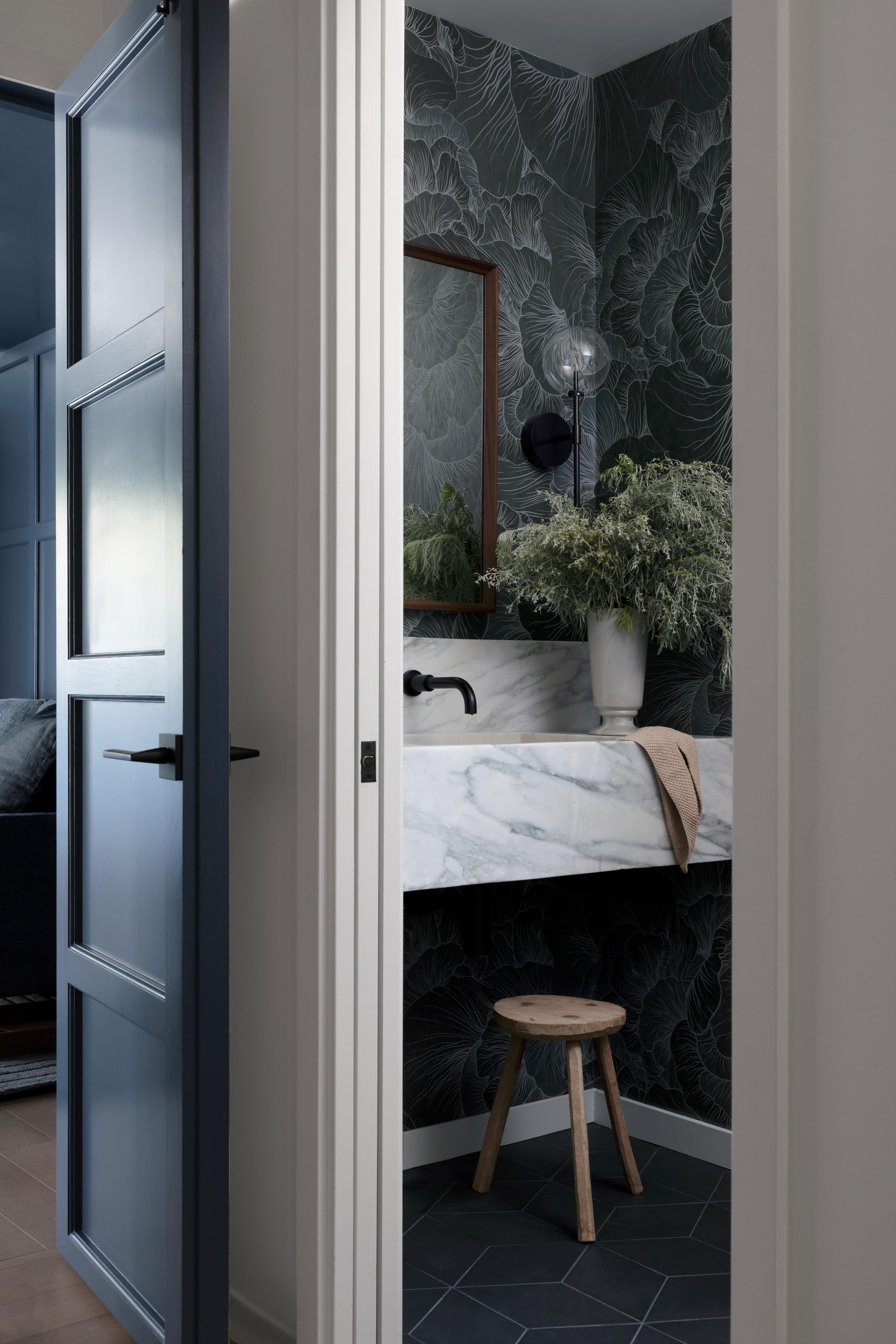 Moody bathroom. 