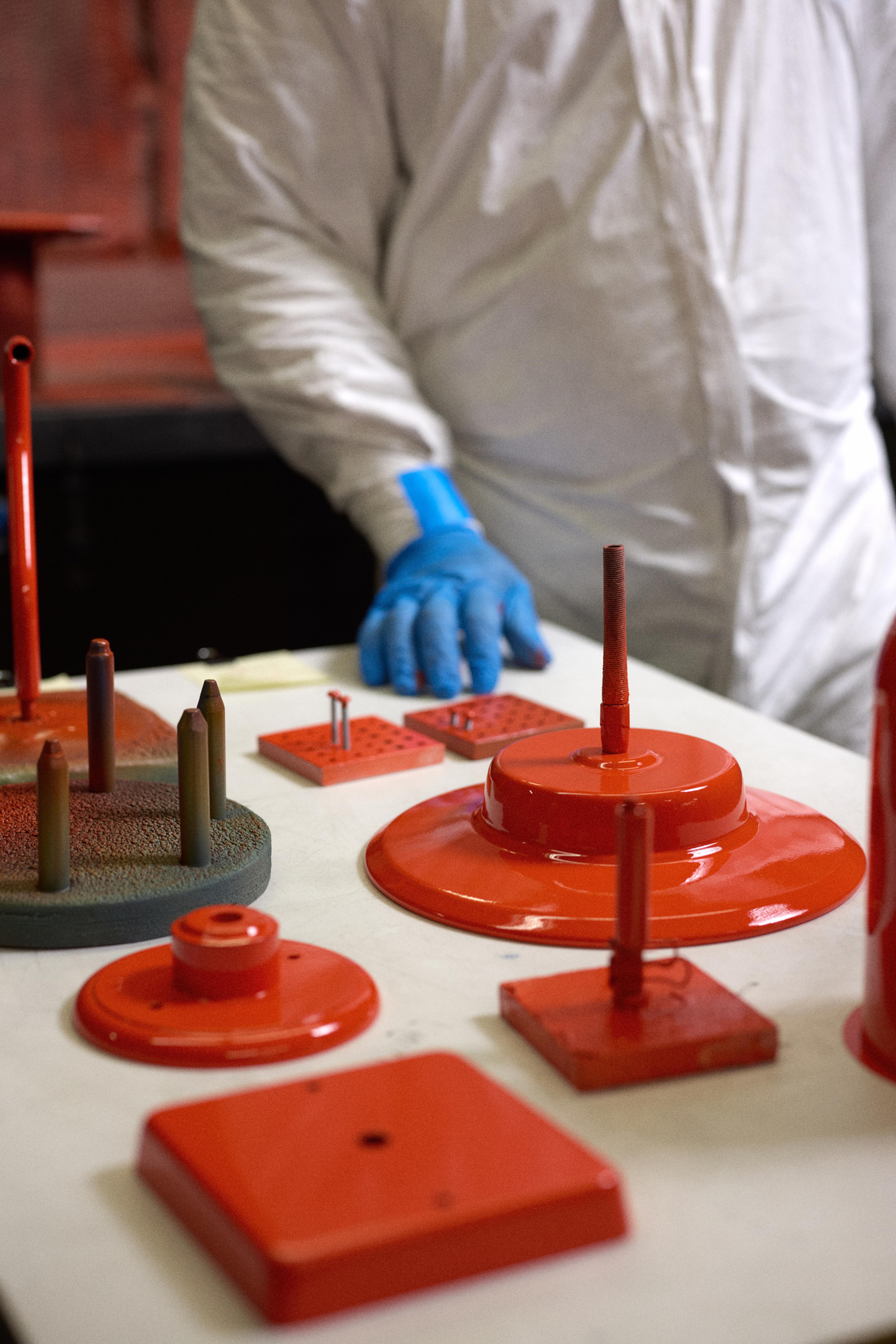 paint drying on fixture shade