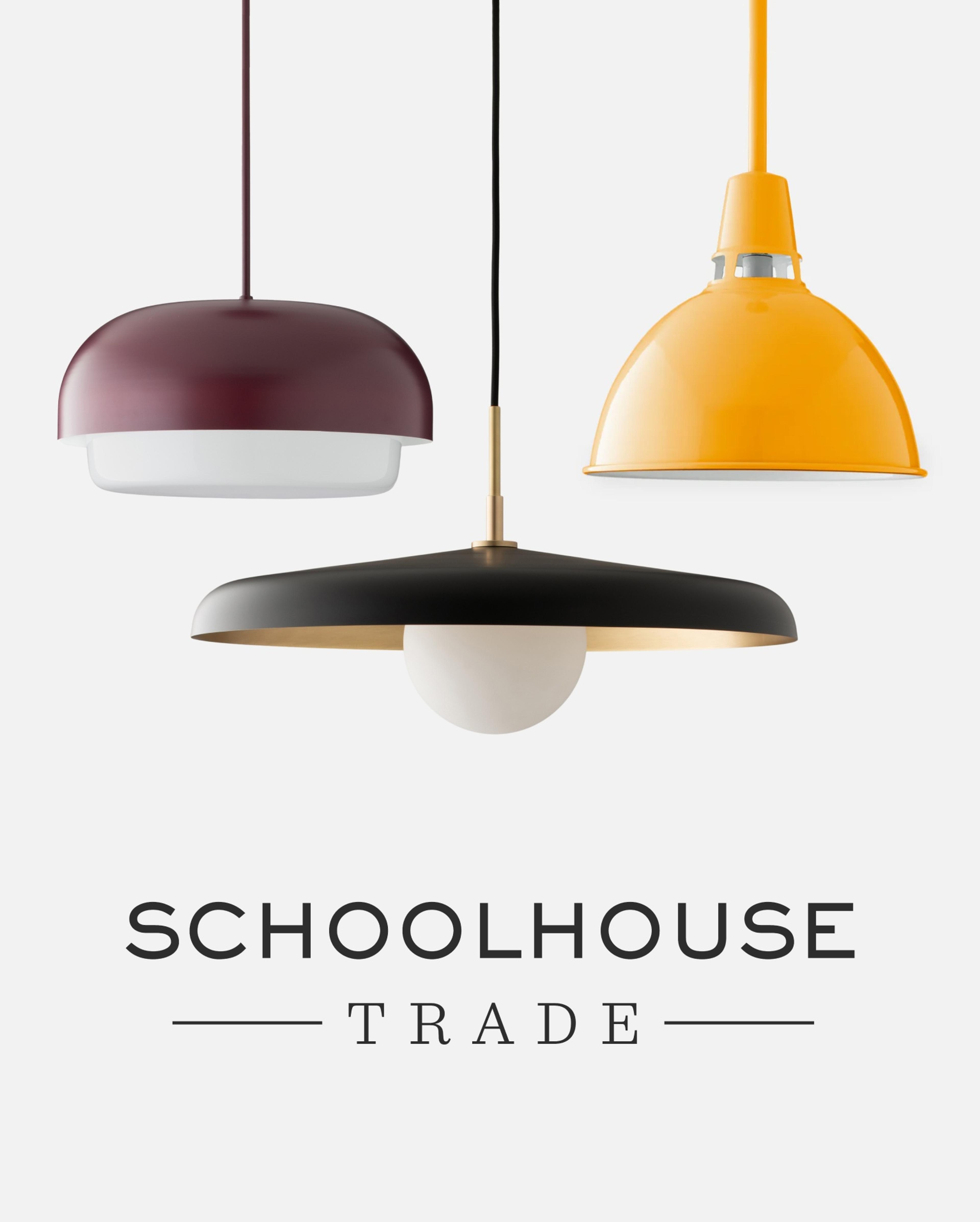 Schoolhouse Trade Logo with Icon Pendants