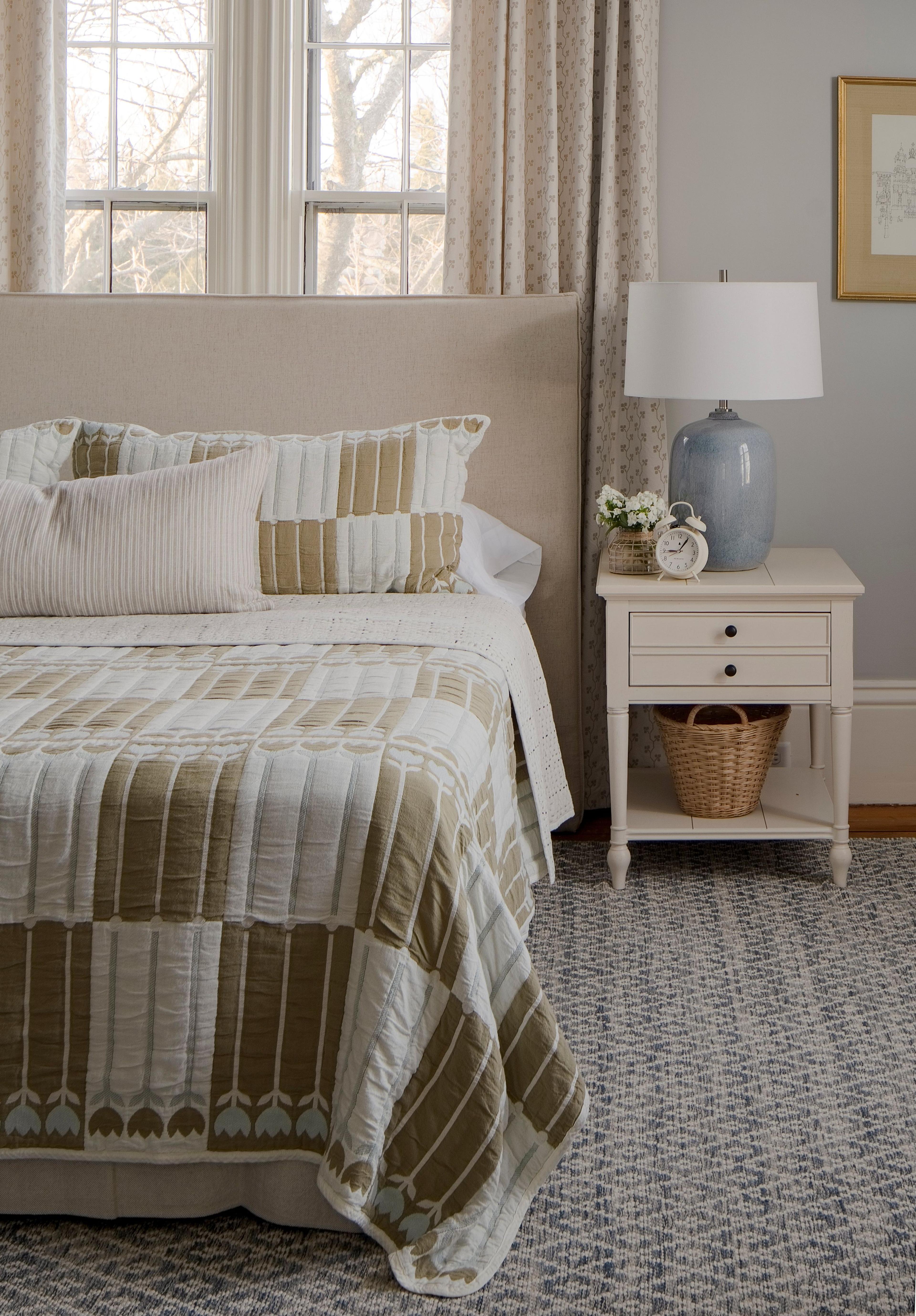 Cozy bed. 