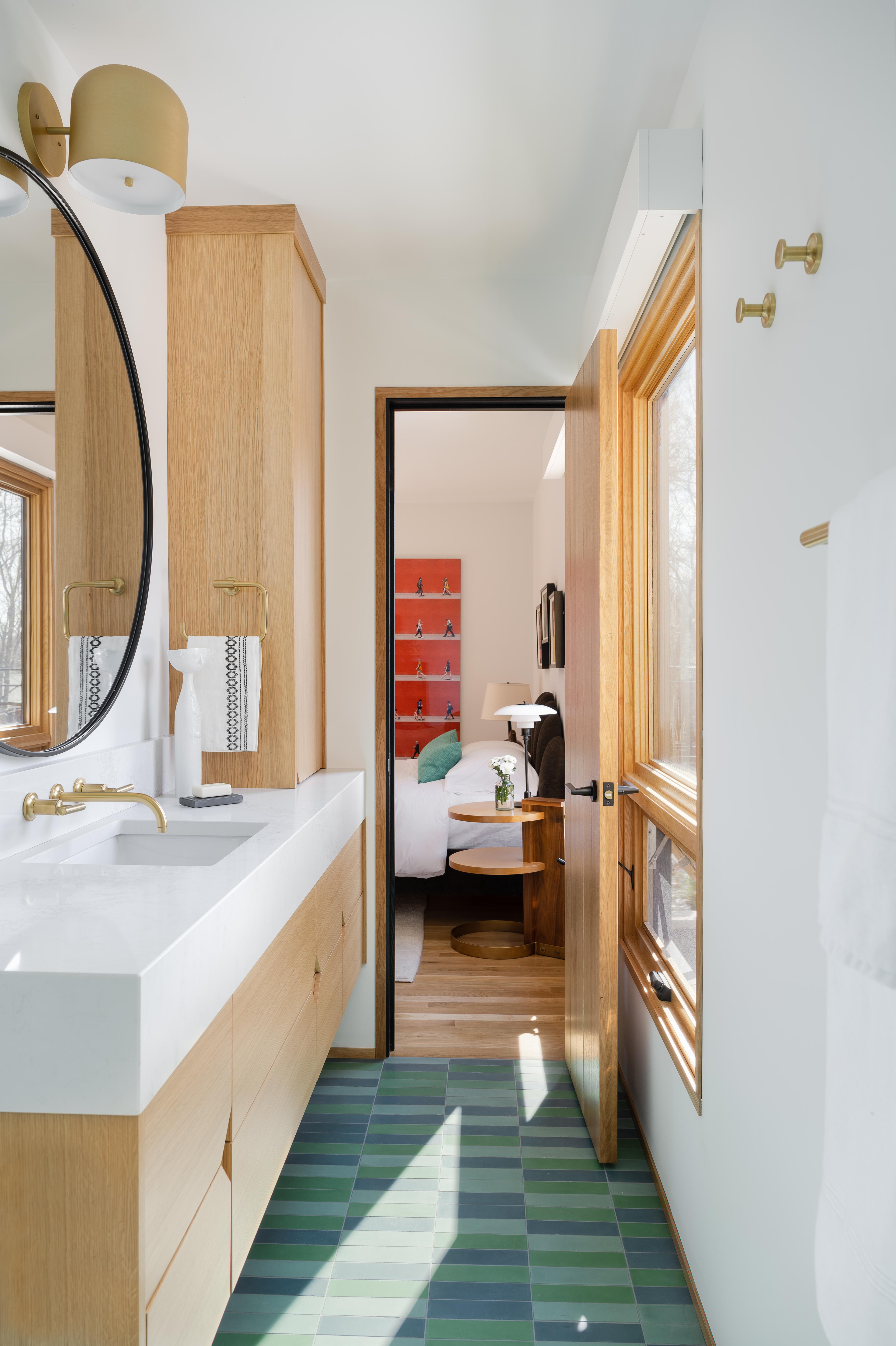 Bright bathroom. 