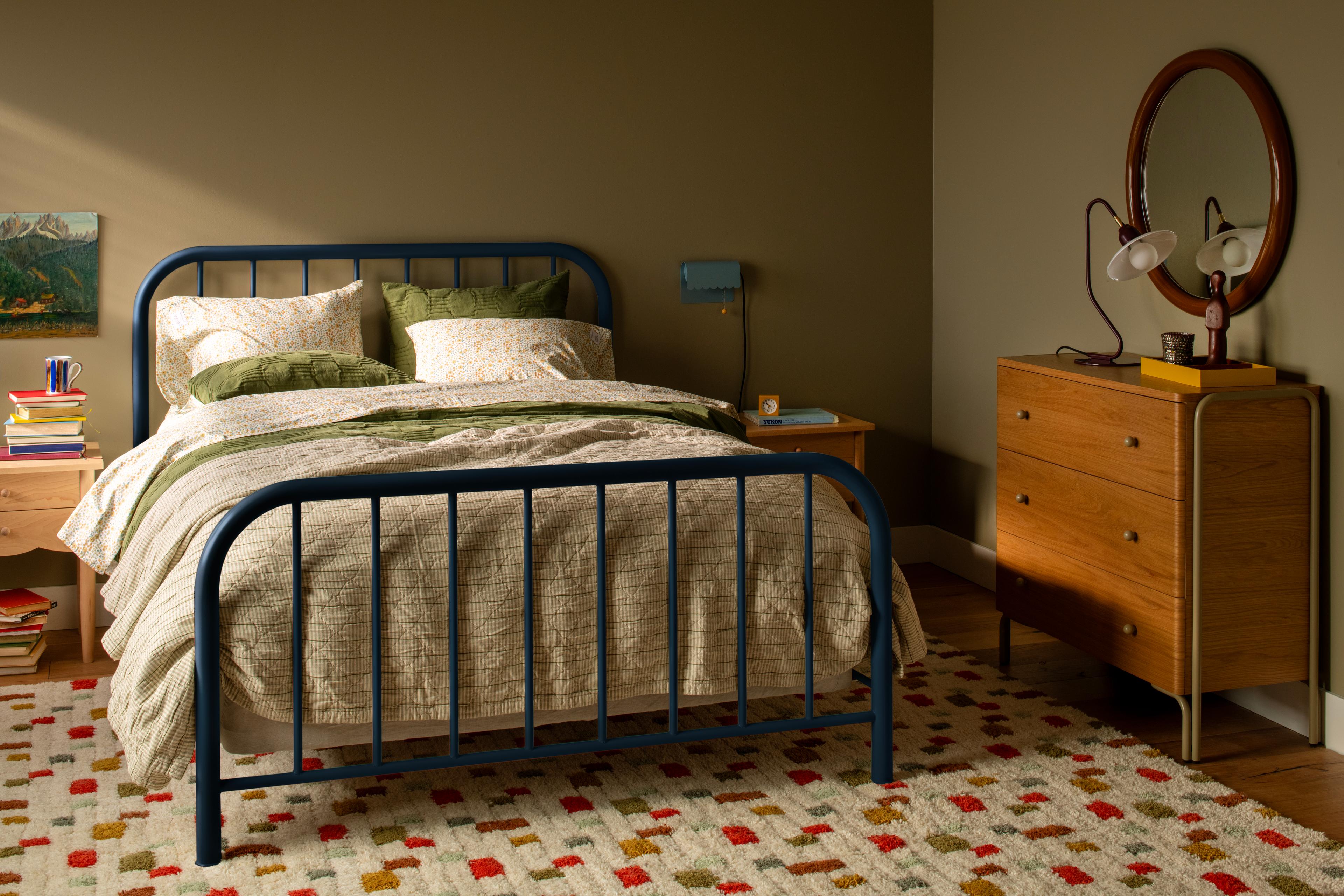 Colorful bedroom.