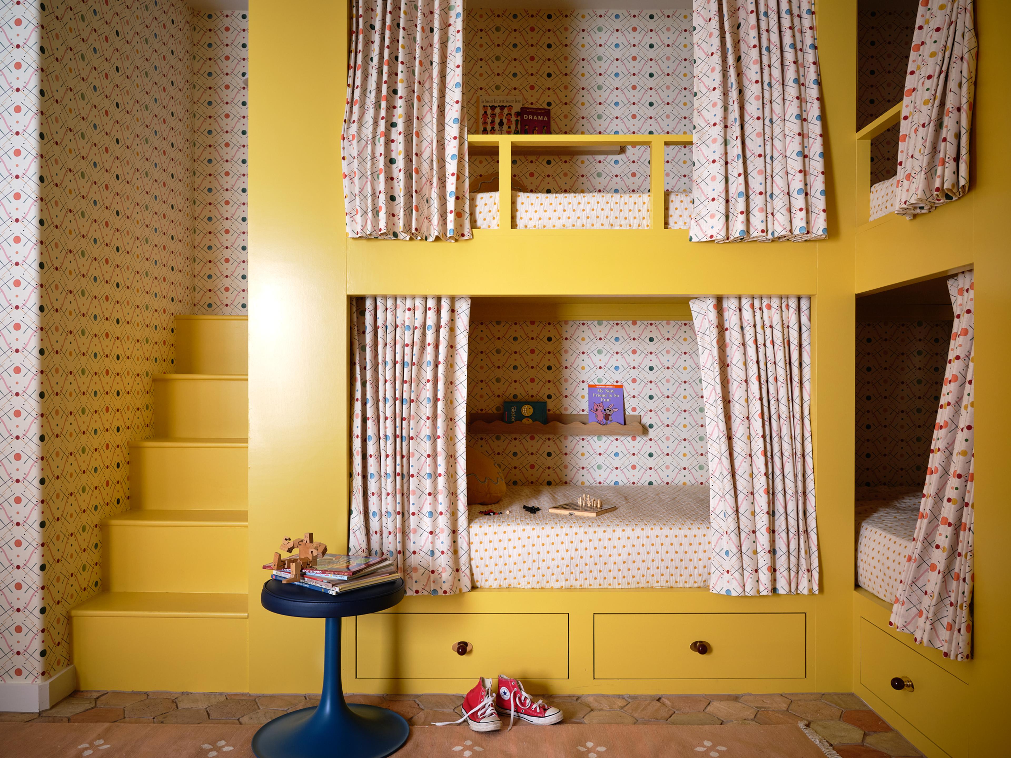 Yellow kid's room.