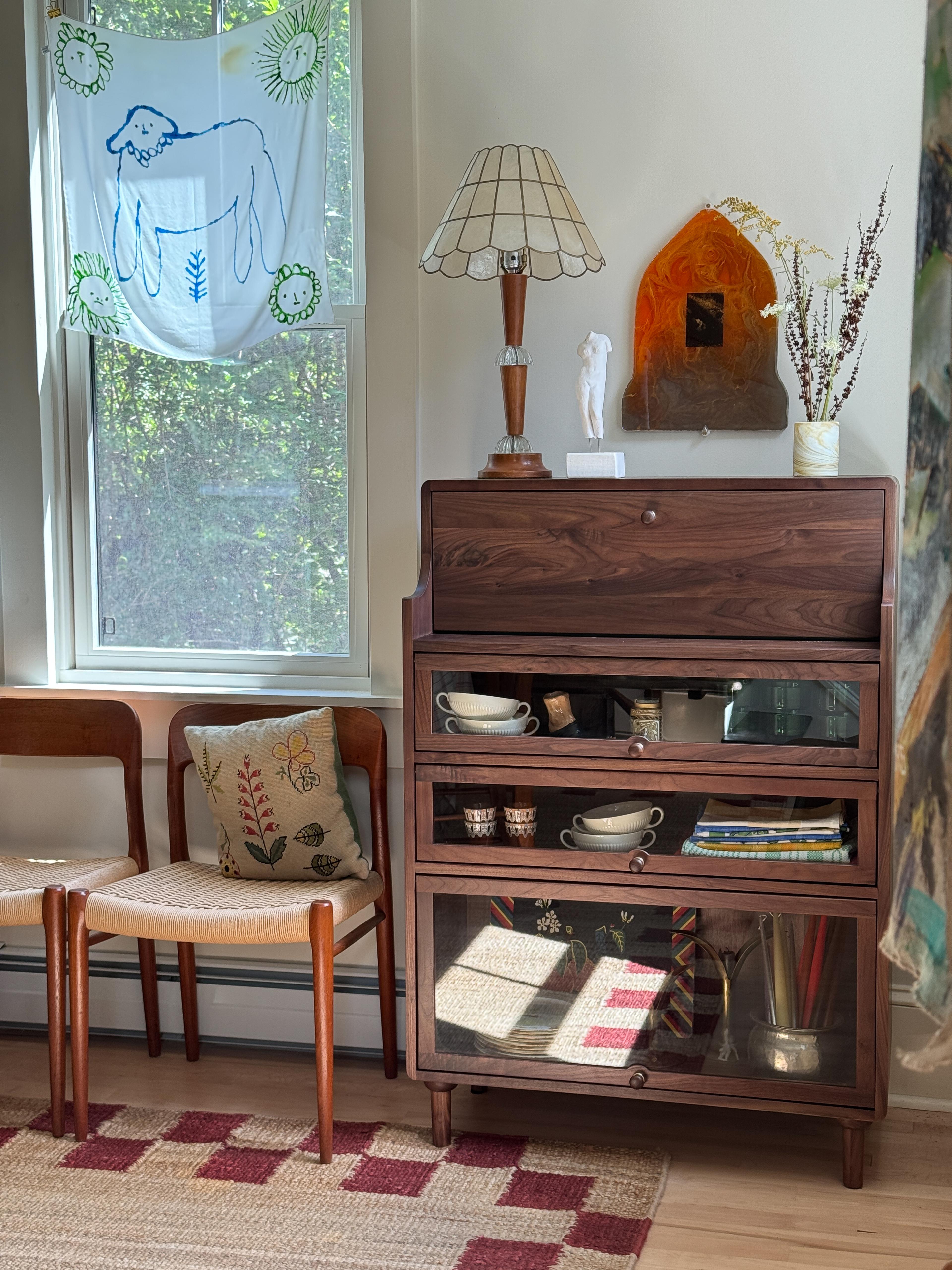 Curio cabinet.