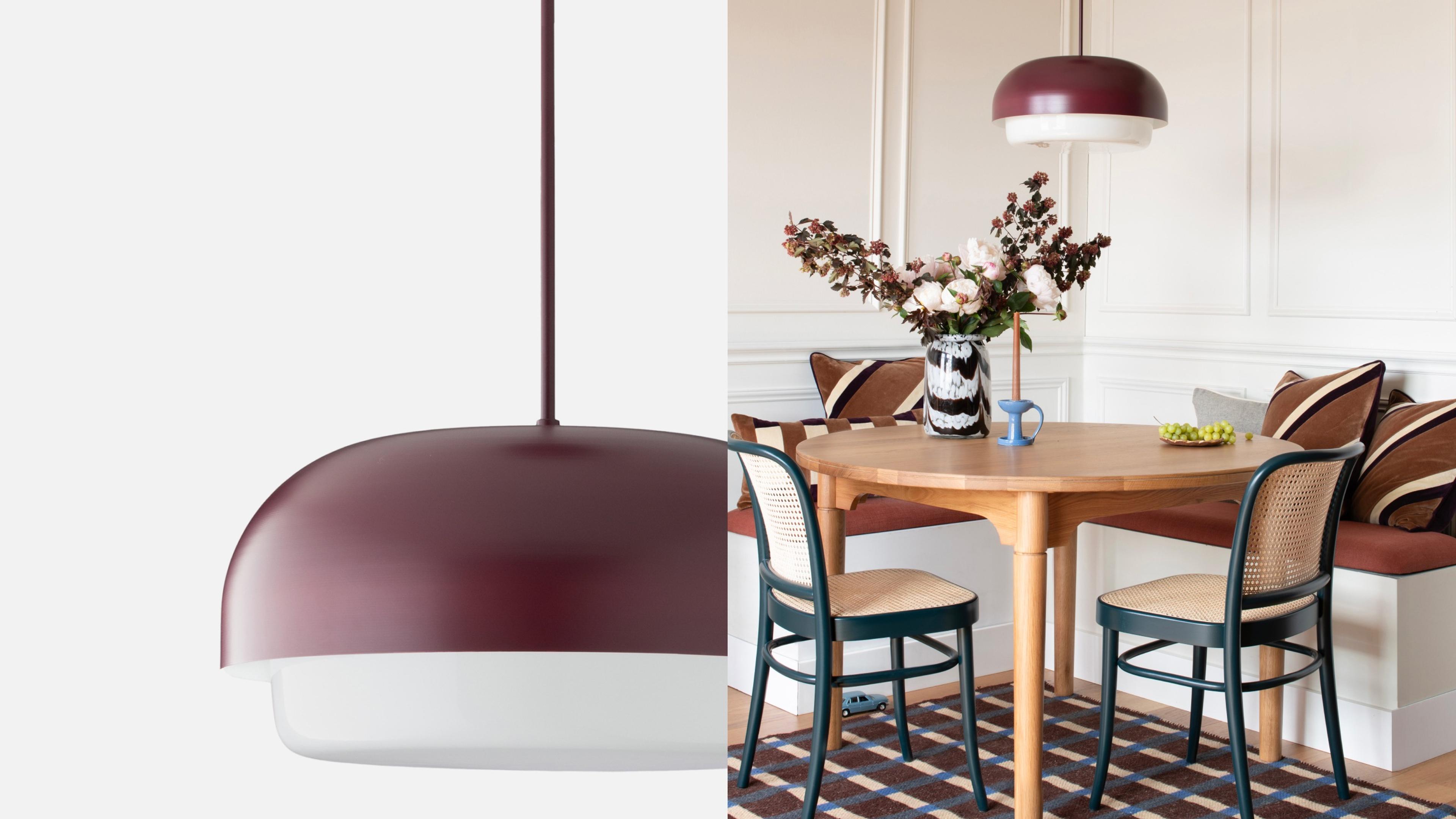 Dining nook with raisin fall hues