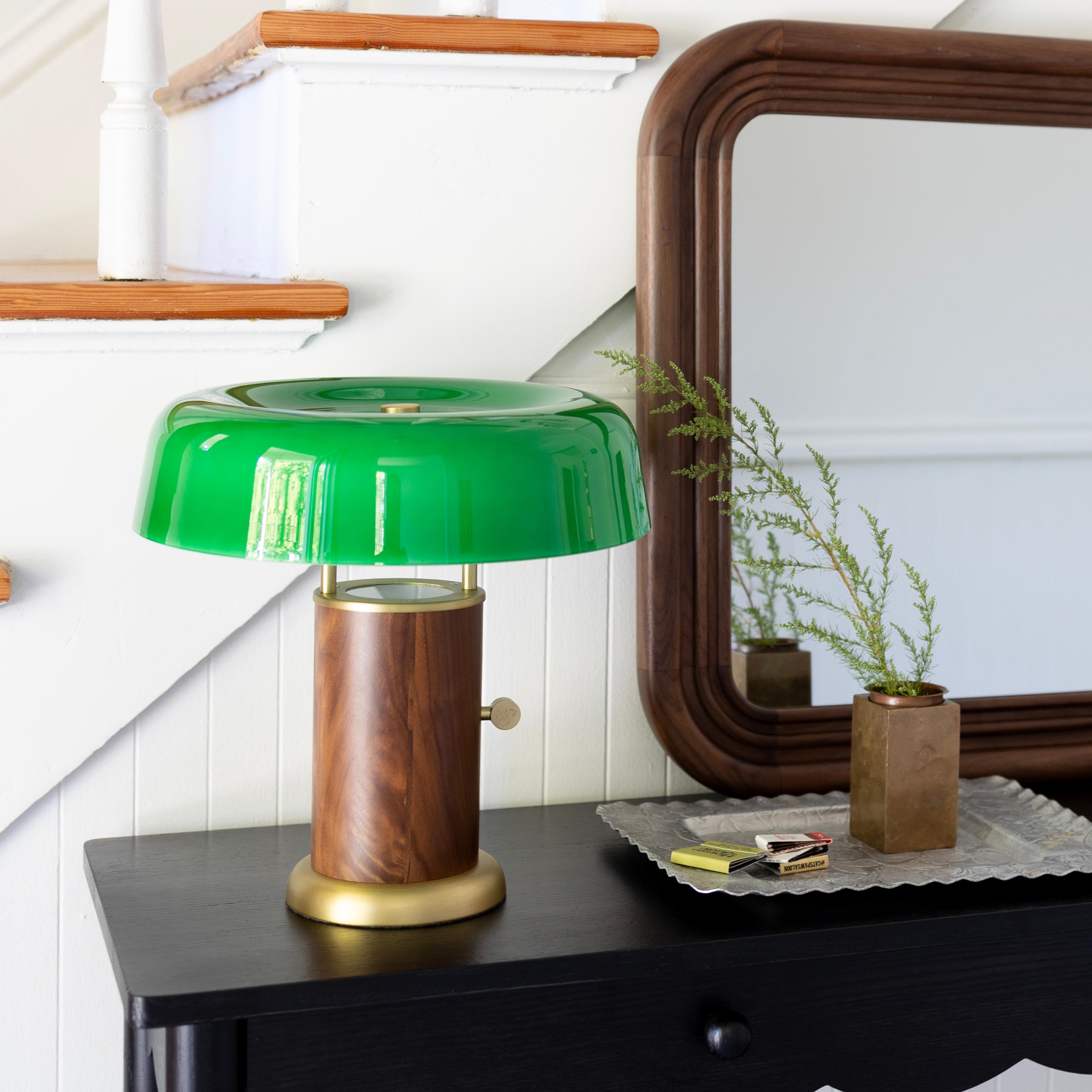 Lamp on entry table.