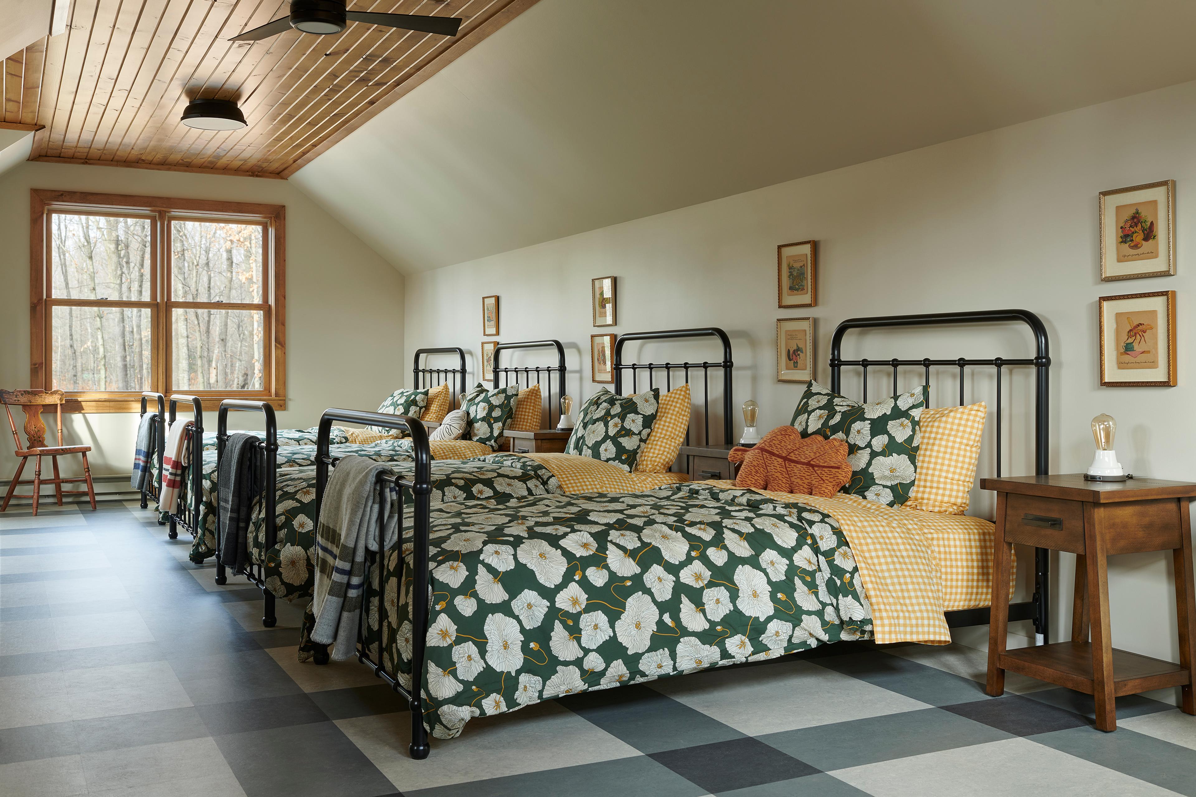 Kids room with four beds