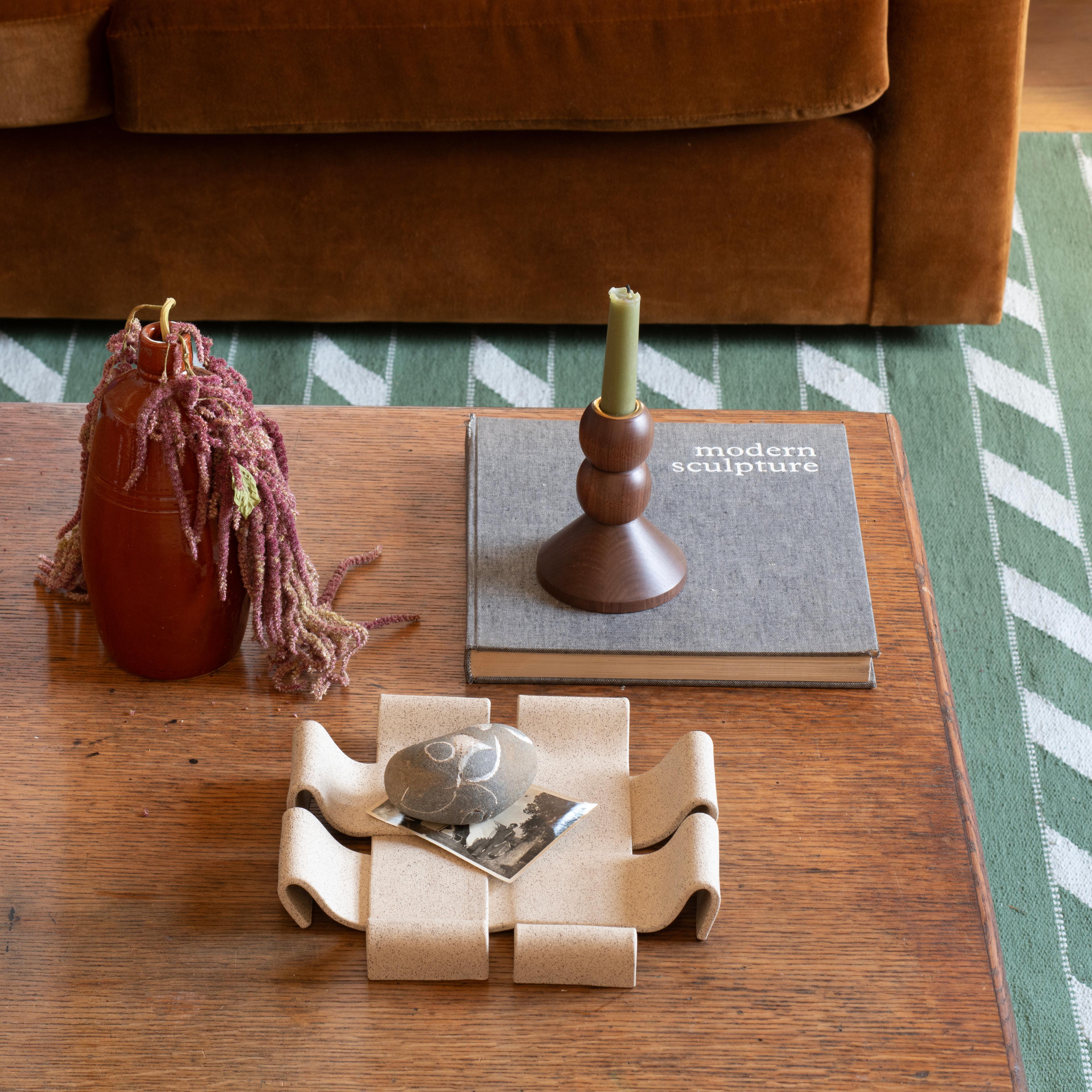 Styled coffee table.