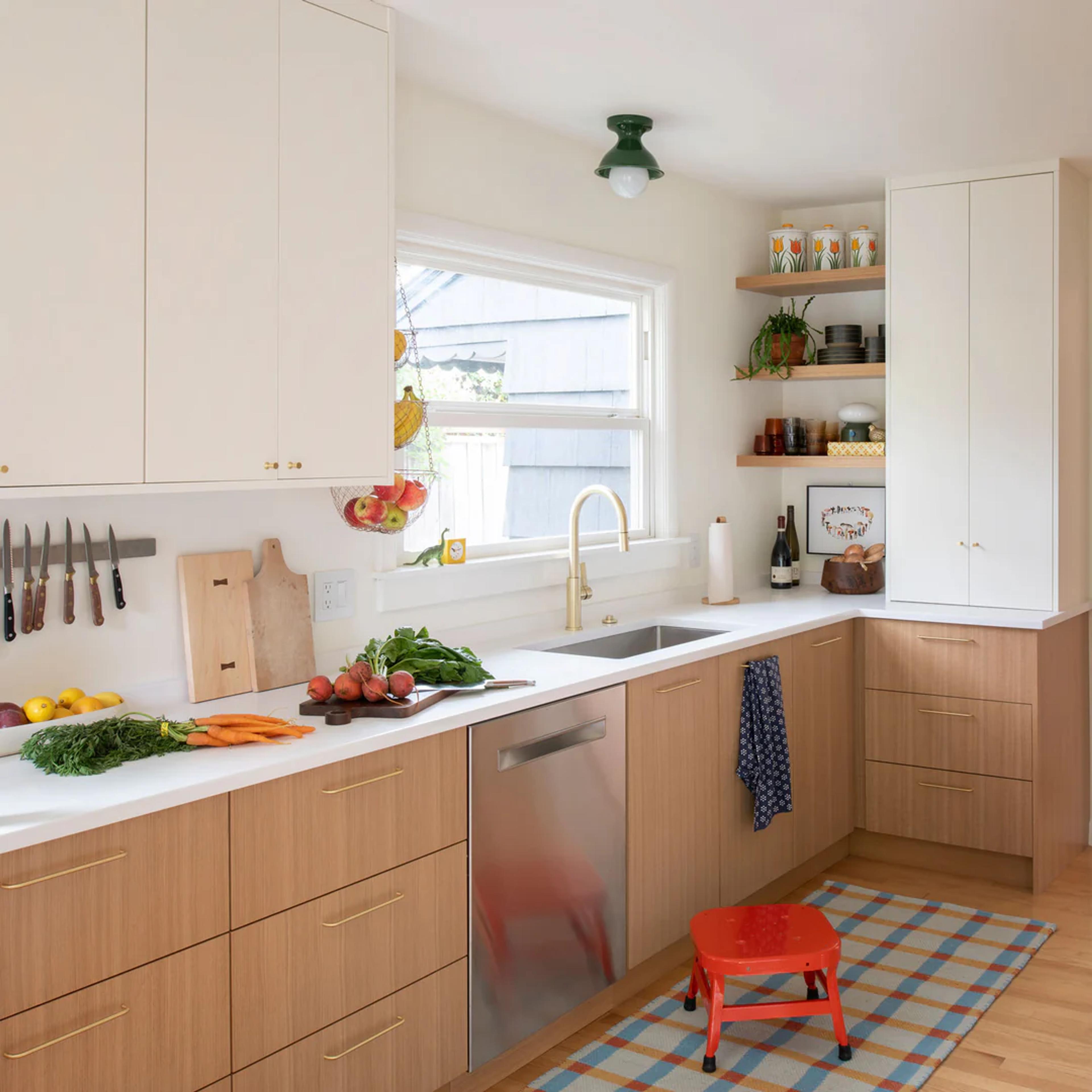 Bright kitchen.