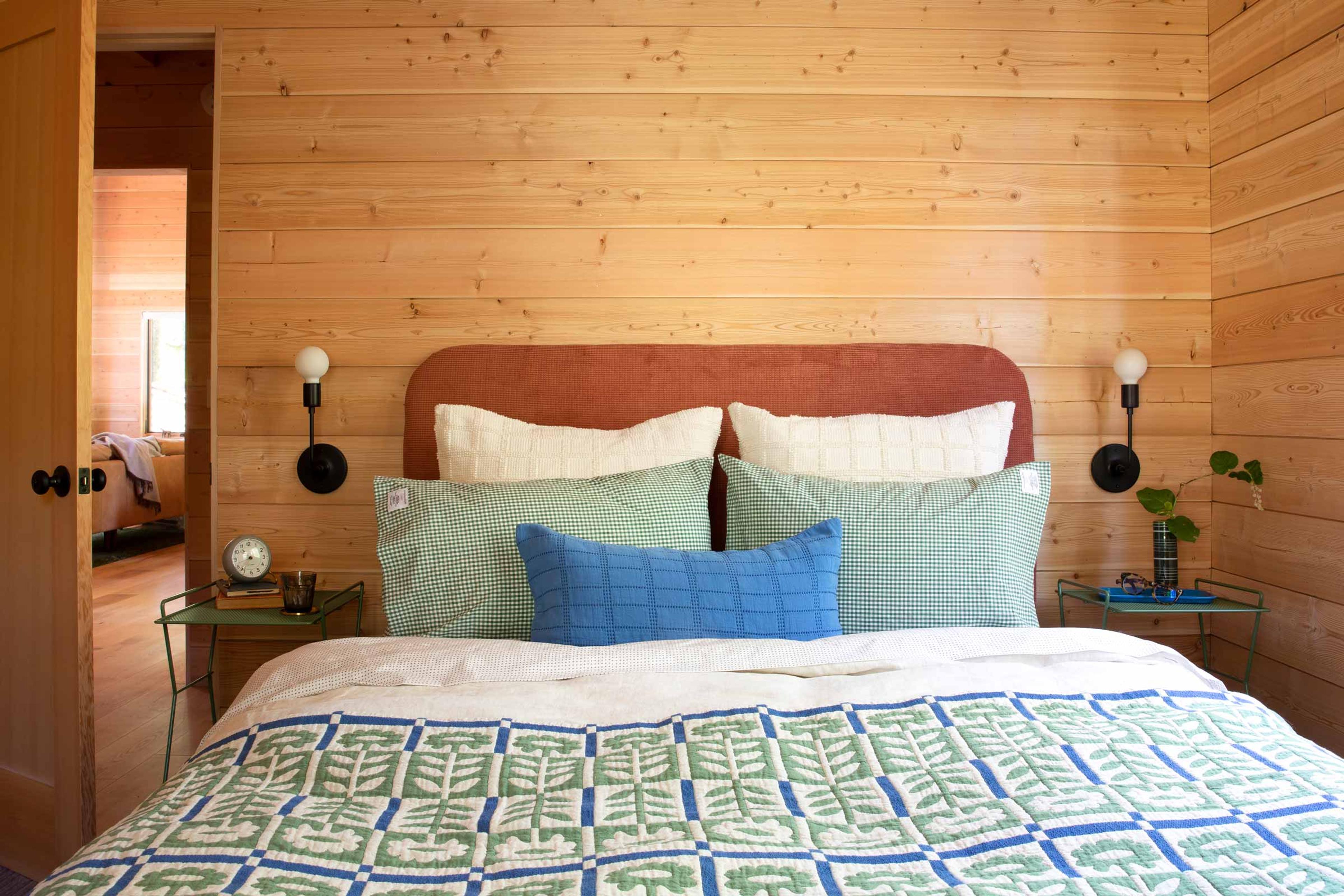 Cozy fall bed. 