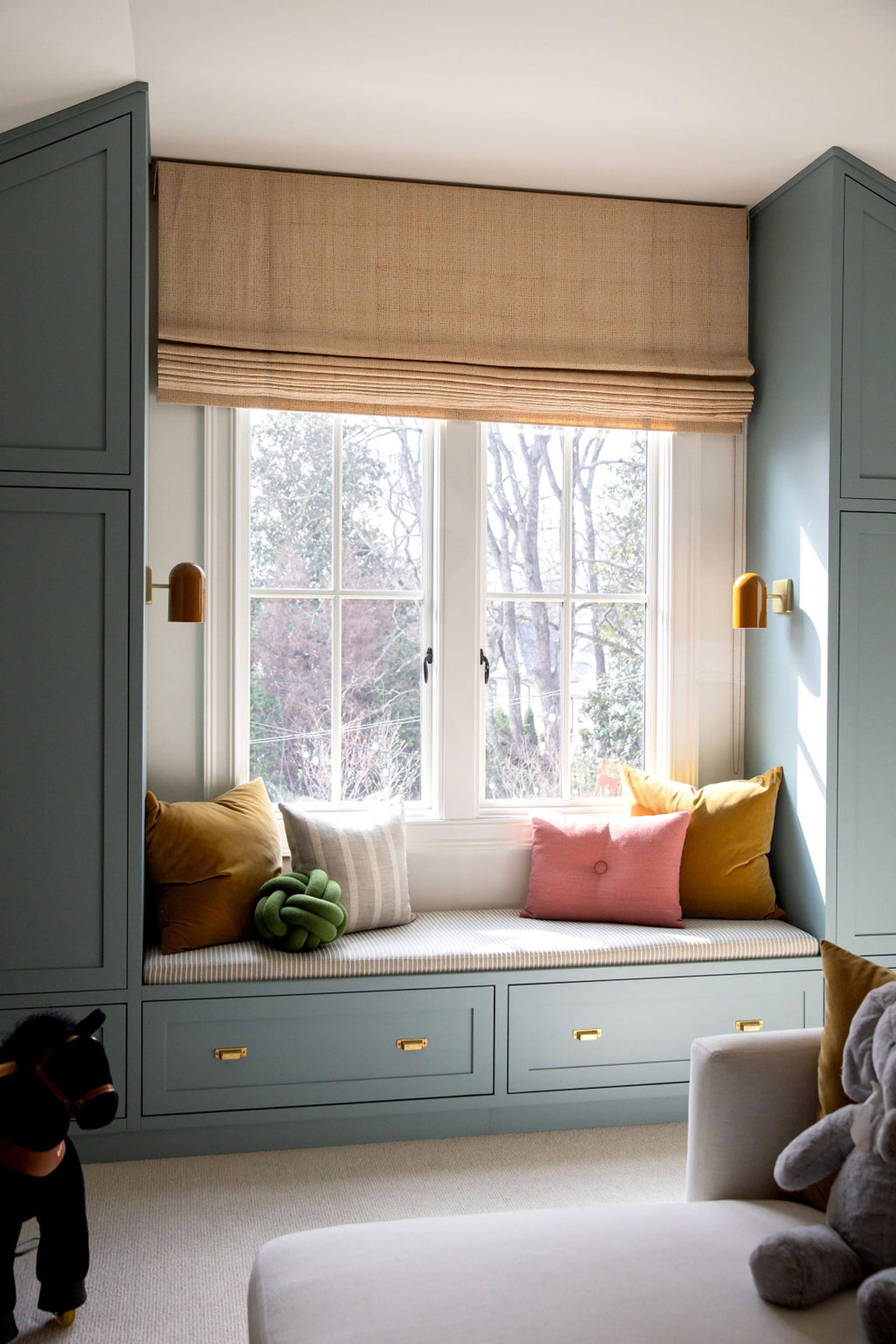 Cozy reading nook.