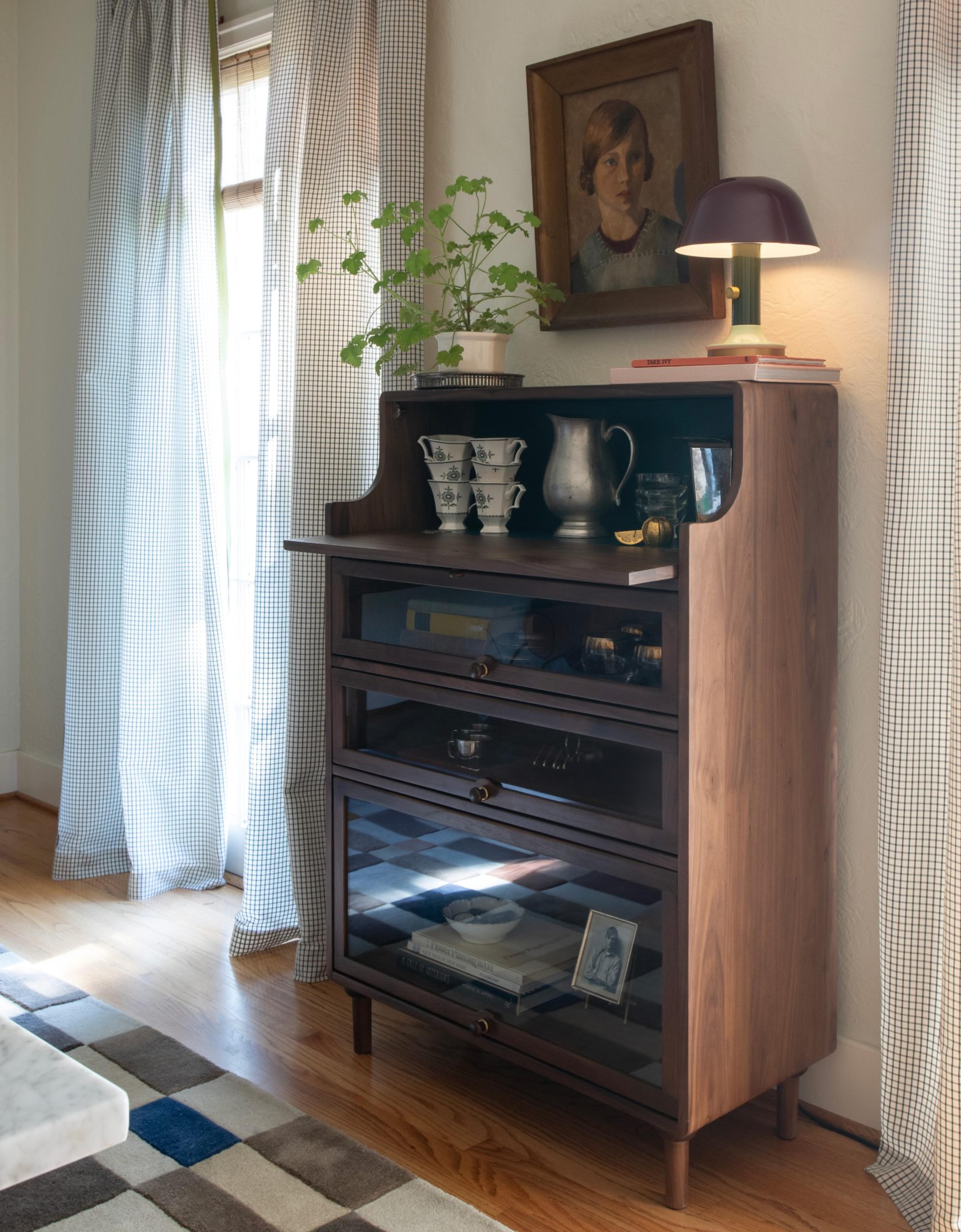 Peggy Curio Cabinet with trinkets