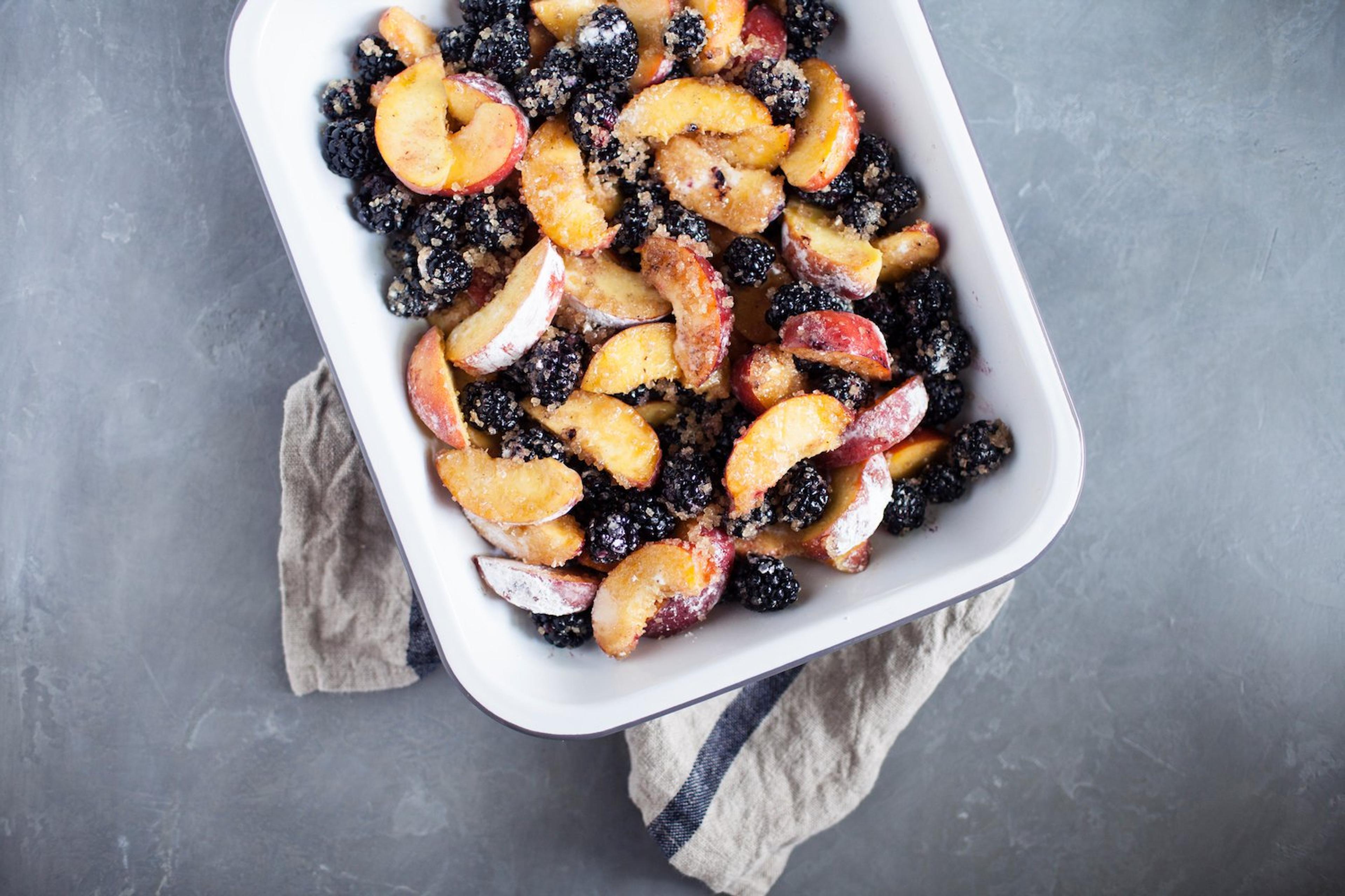 Homemade: Easy Peach Blackberry Cobbler