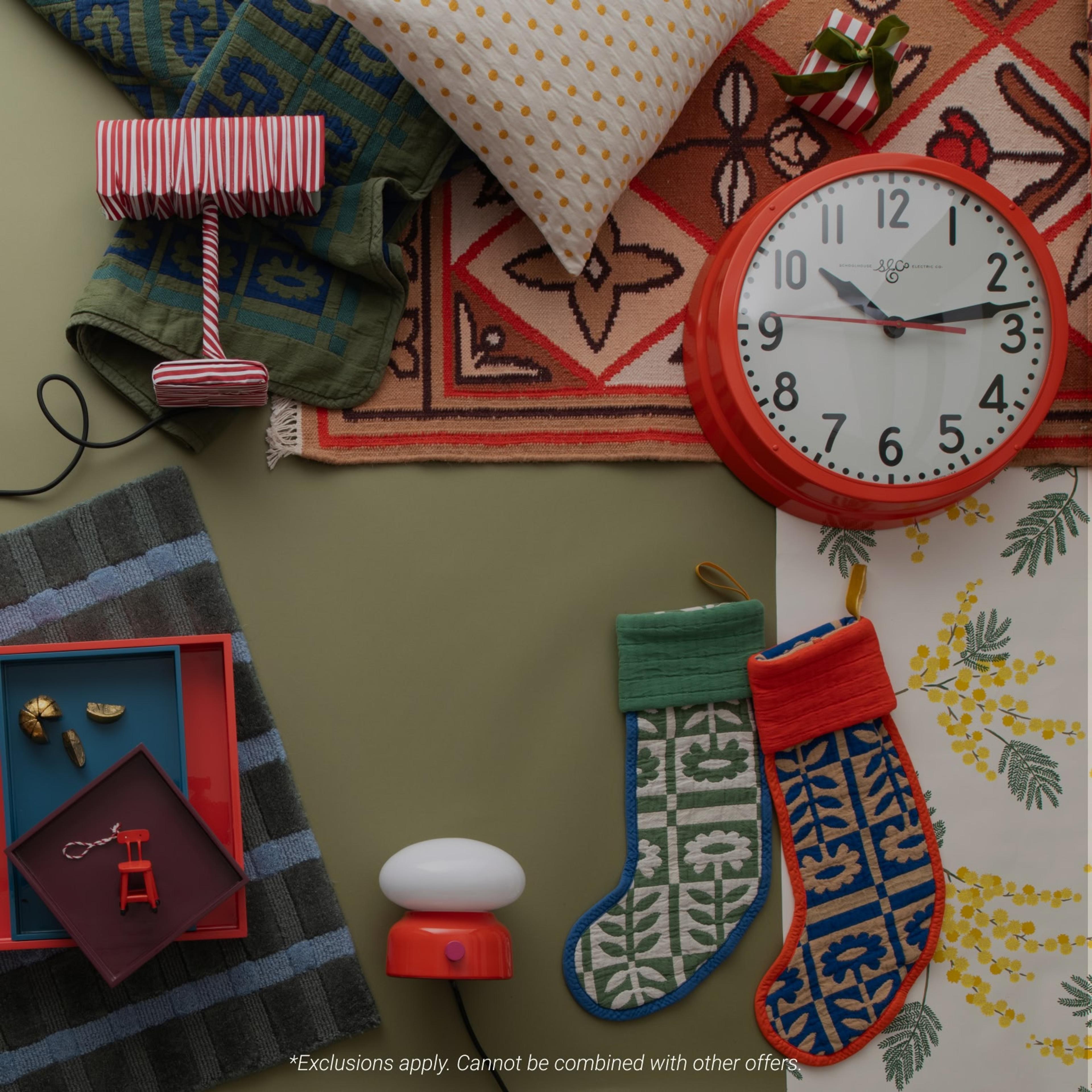 Cheerful home decorated for the holidays