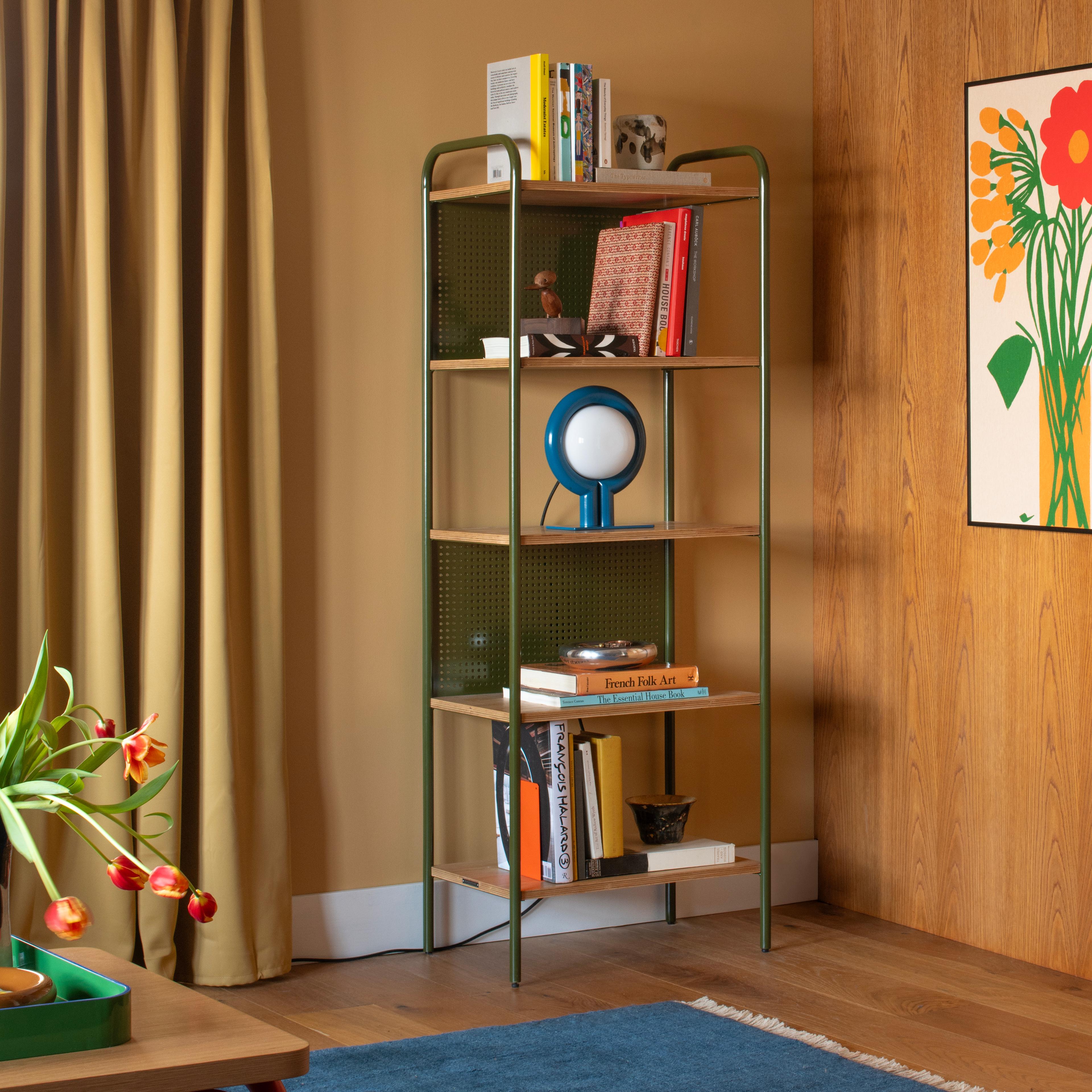 Styled shelf. 