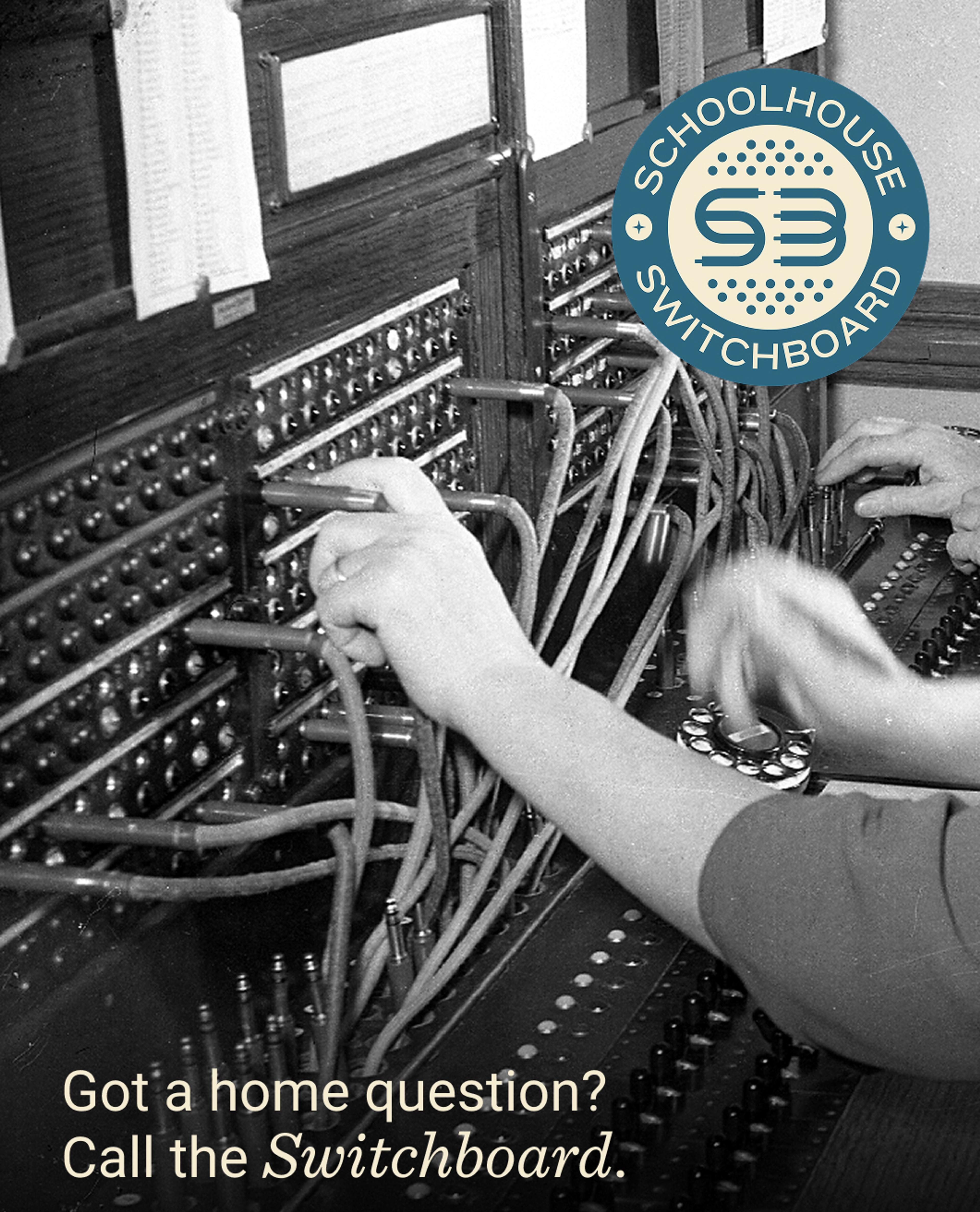 woman working a switchboard