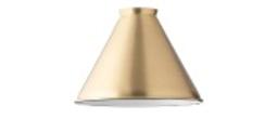 Swatch for Metal Slim Cone Shade - Natural Brass