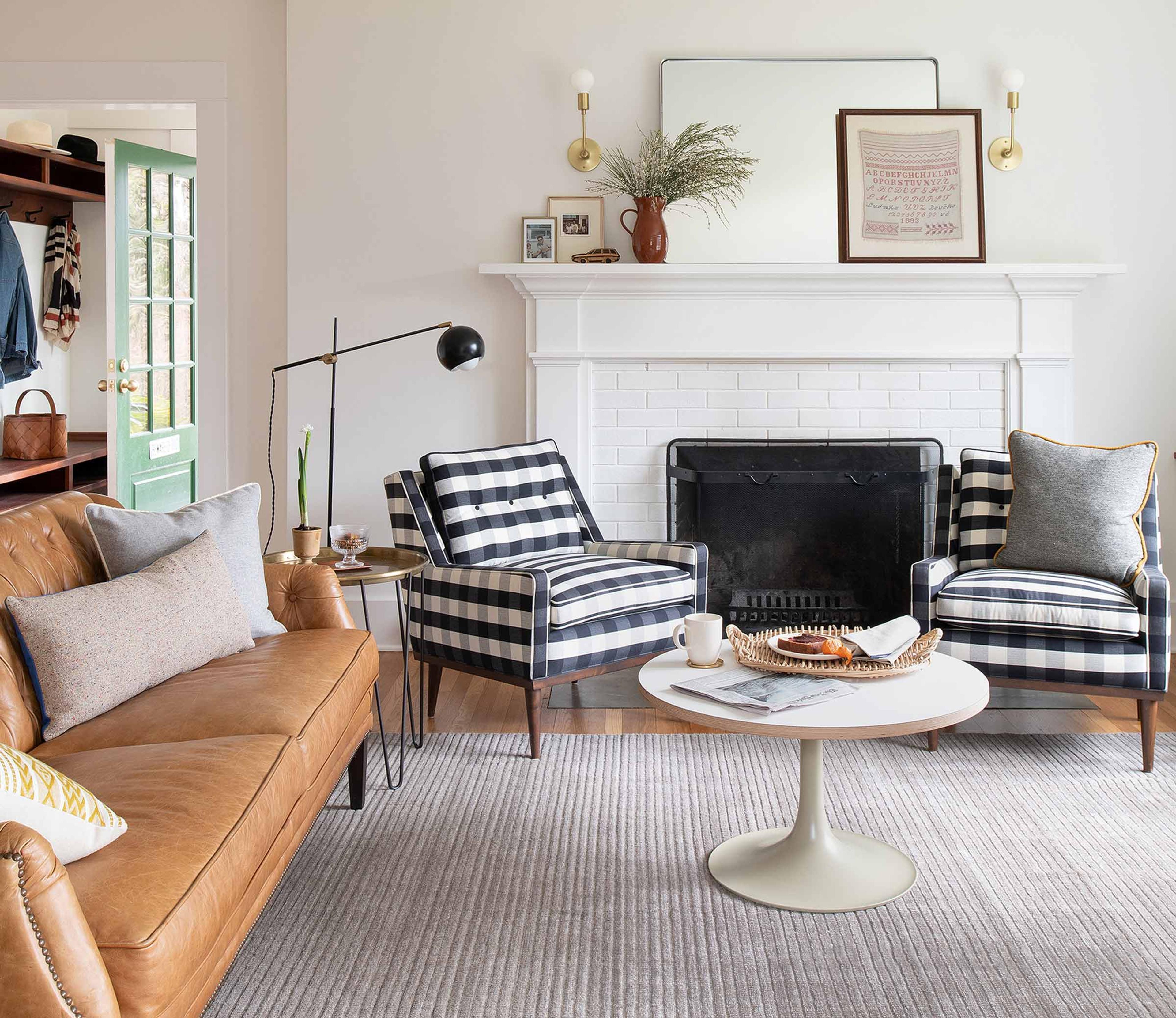 Living room layout inspiration for fall. 