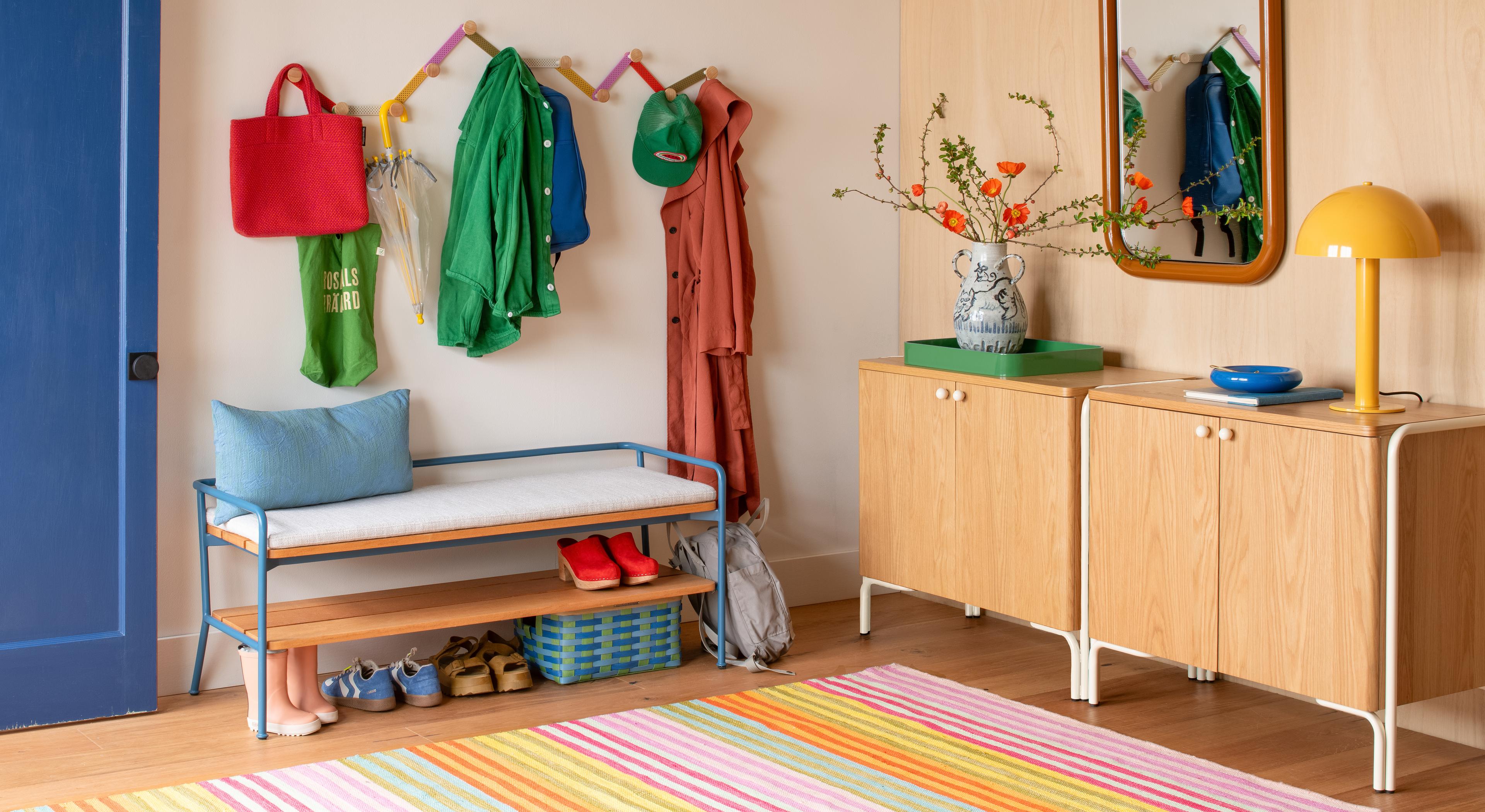 Colorful entry.