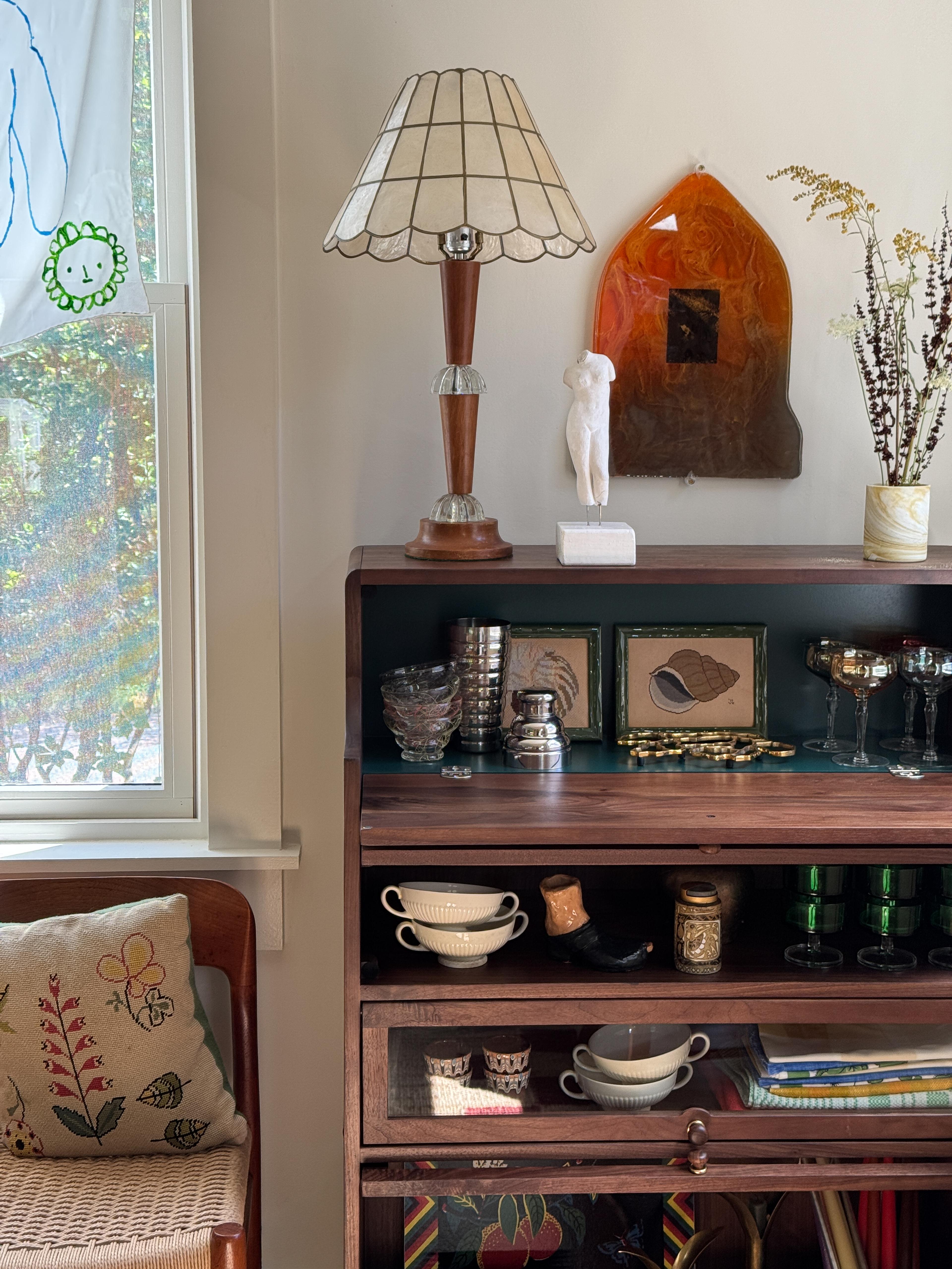 Curio cabinet.